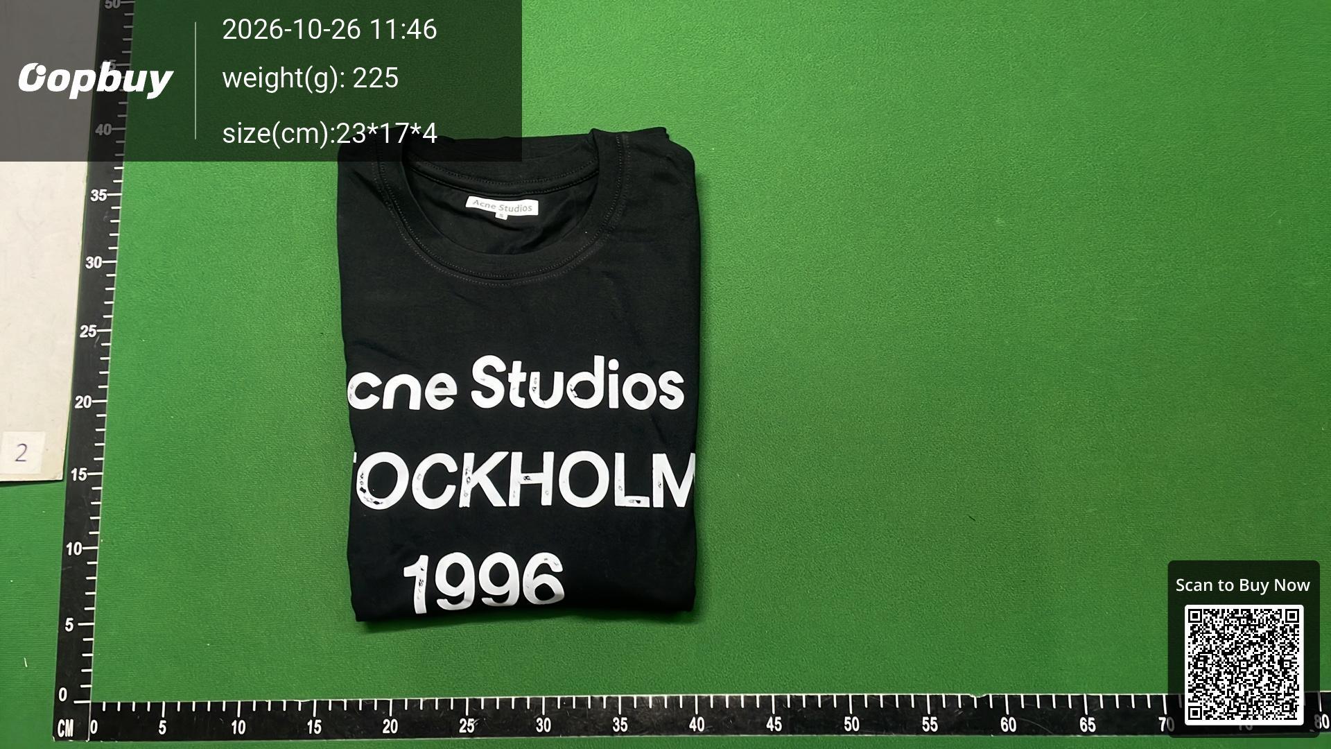 Foto QC 4 de Acne Studios Stockholm 1996 T-shirt White