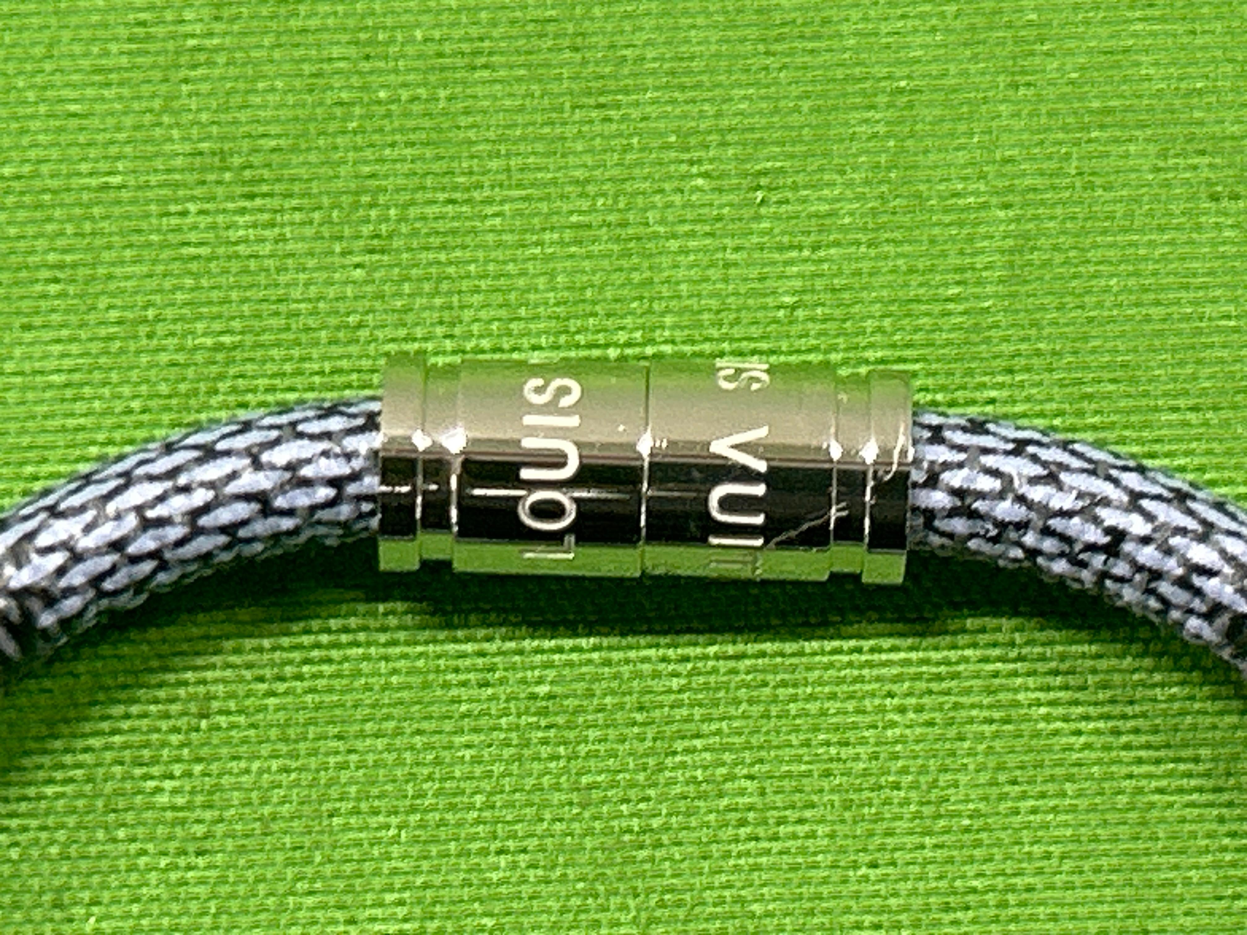 Foto QC 3 de Louis Vuitton Keep It Bracelet Canvas Damier Cobalt