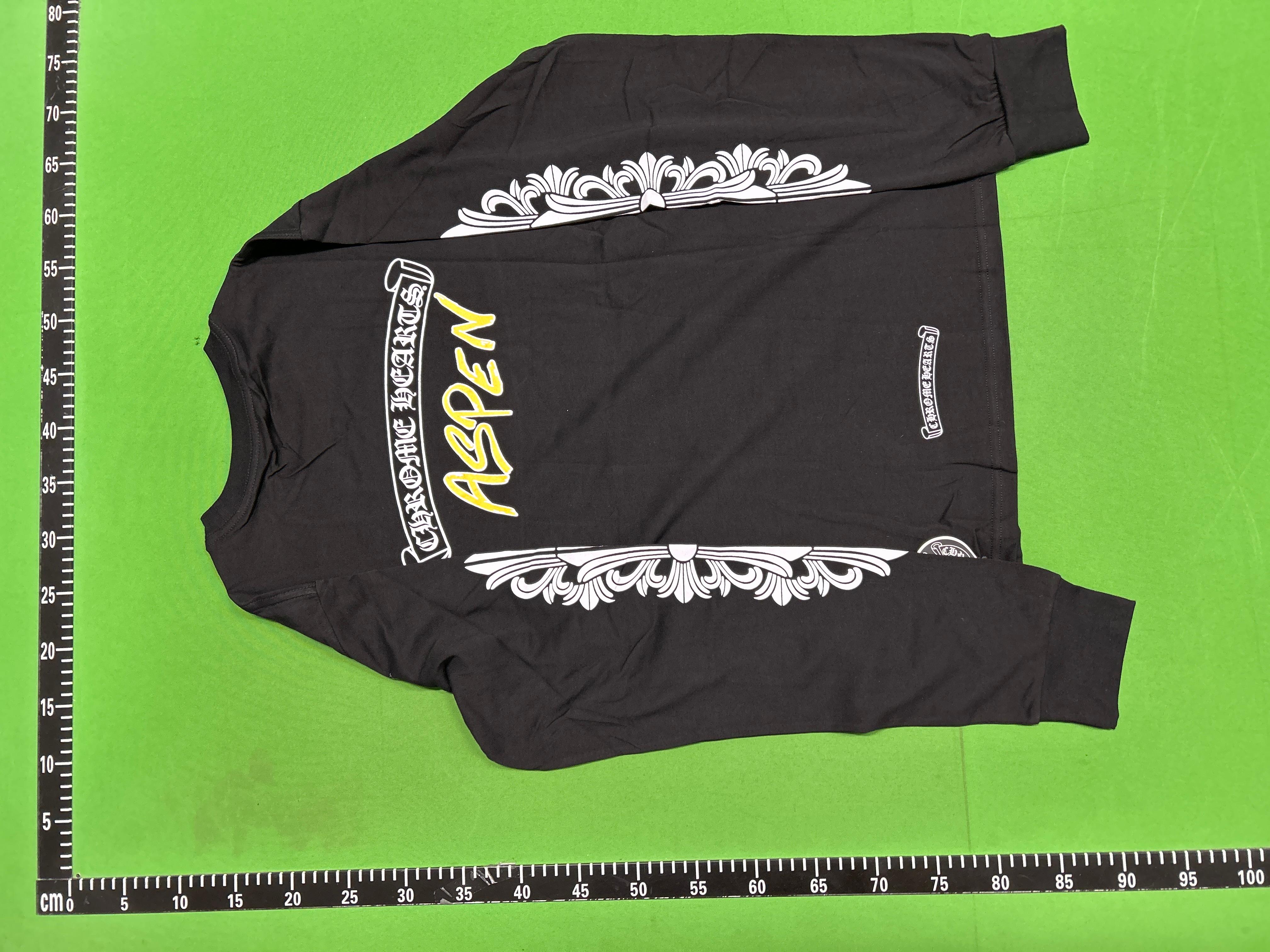 Foto QC 8 de Chrome Hearts T-shirt Horseshoe Logo Raglan Long-Sleeve White/Black