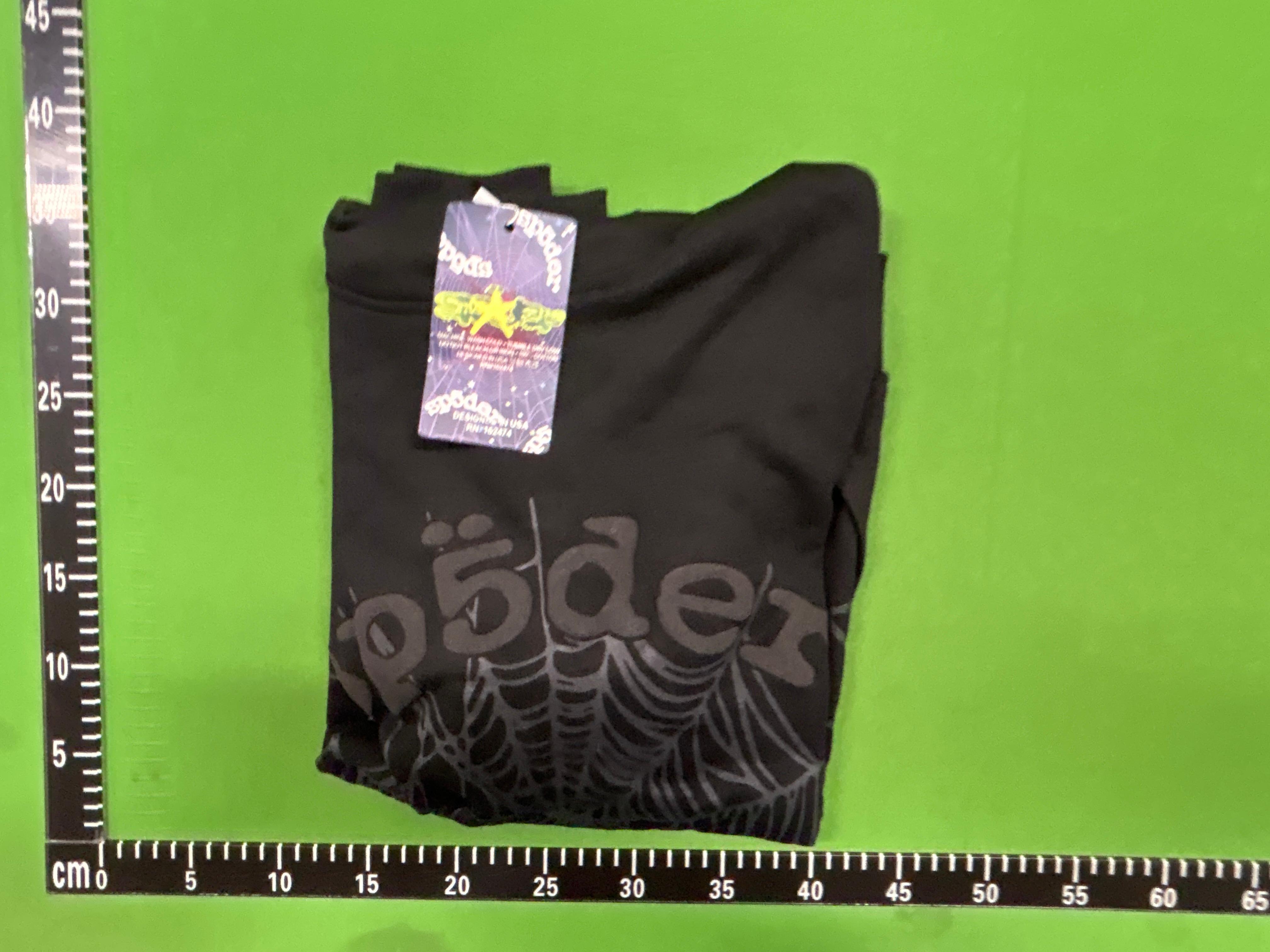 Foto QC 1 de Sp5der OG Web V2 Phantom Zip Up Hoodie Black