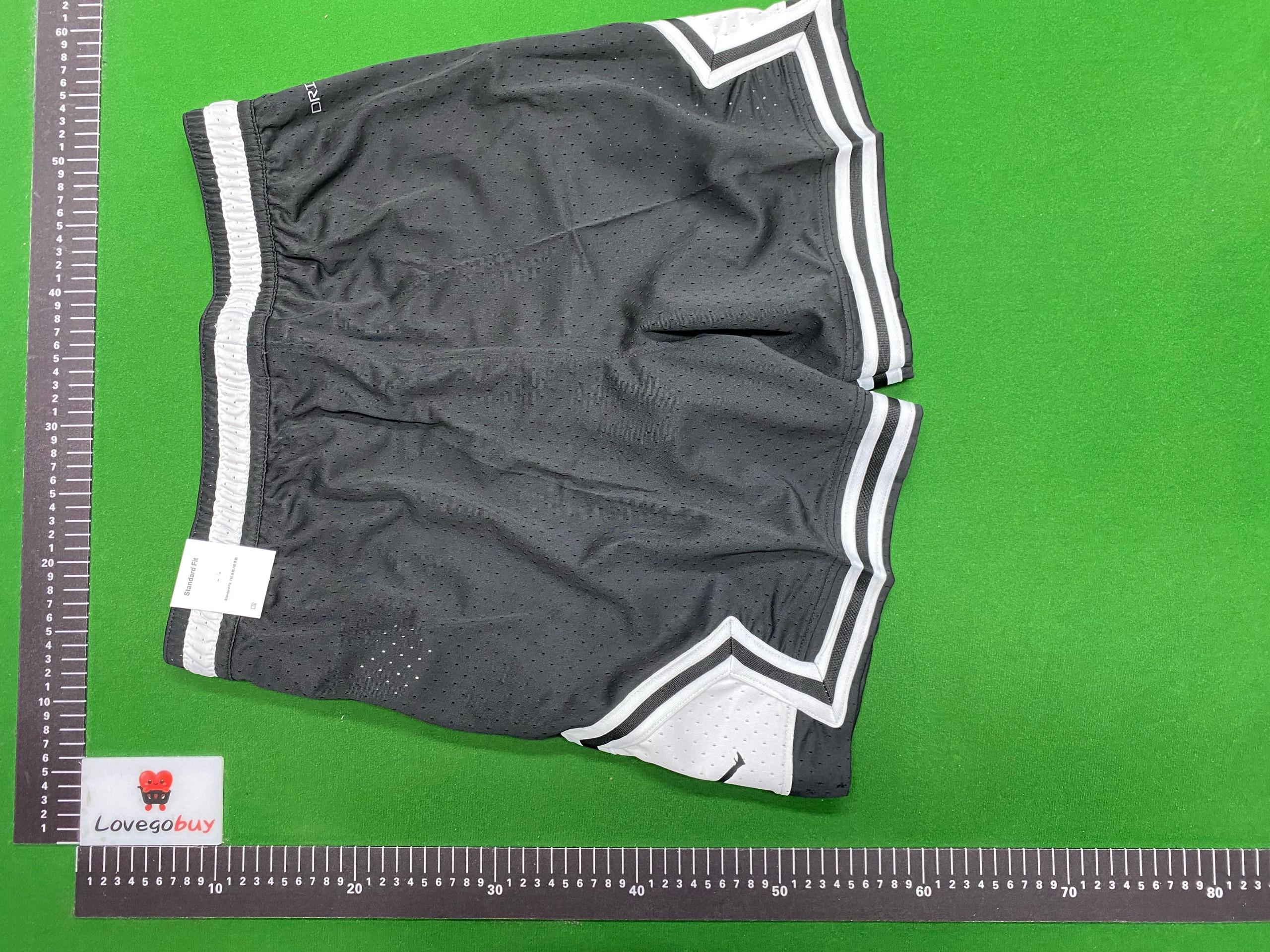 Foto QC 6 de Jordan Basketball Shorts Mesh Splatter Black White