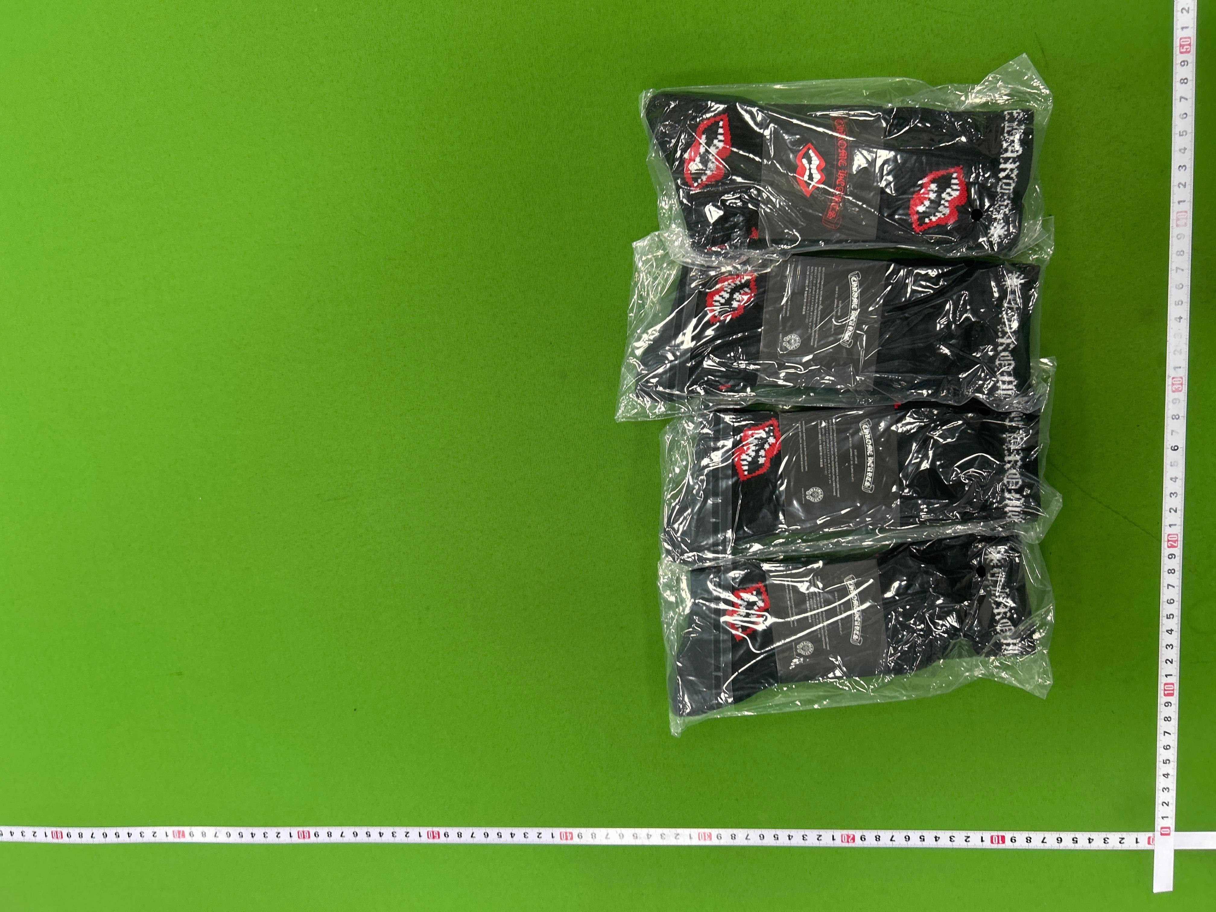 Foto QC 7 de Chrome Hearts Matty Boy Crew Socks Chomper White