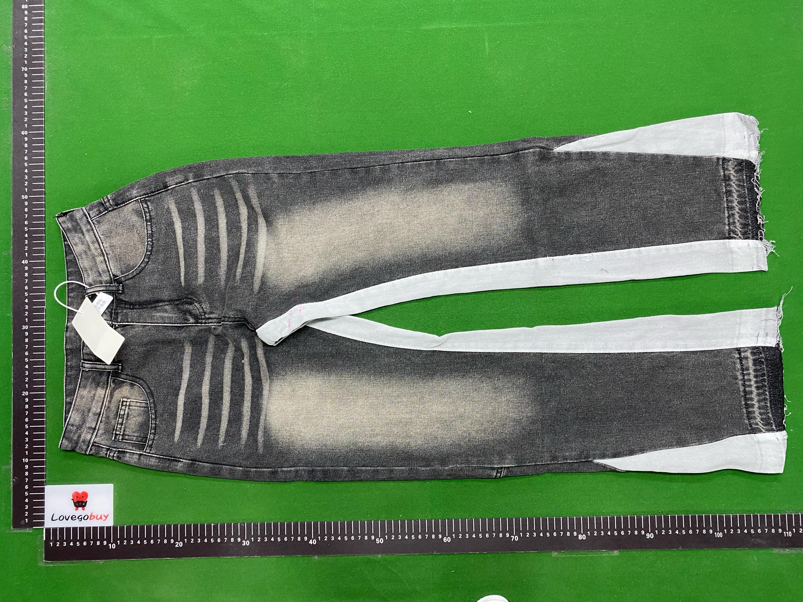 Foto QC 2 de Other Jeans Retro Patchwork Loose Flared Grey