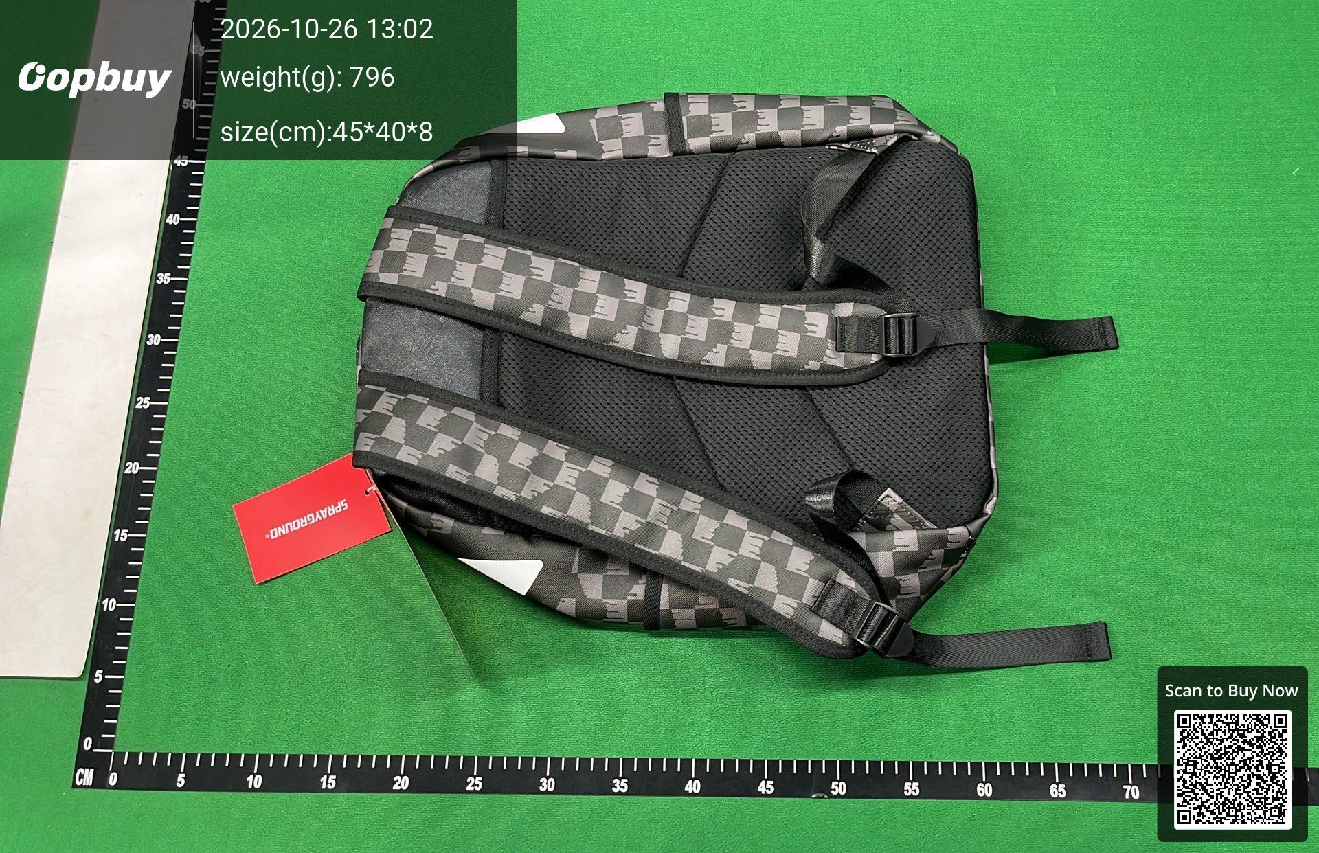 Foto QC 2 de Sprayground x Pink Panther On The Run Backpack Pink Checkerboard