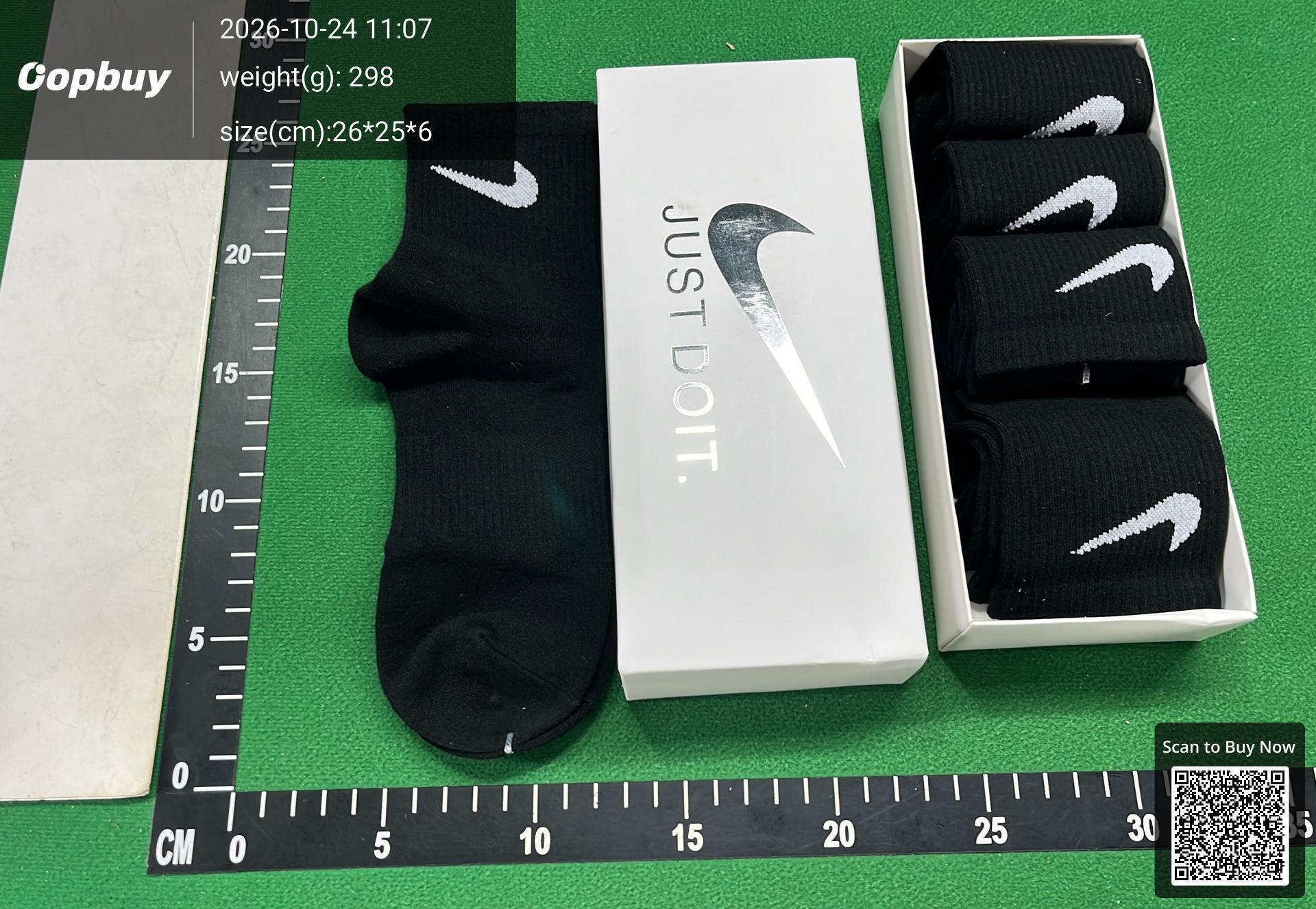 Foto QC 3 de Nike Crew Socks 5-Pair Pack White Black