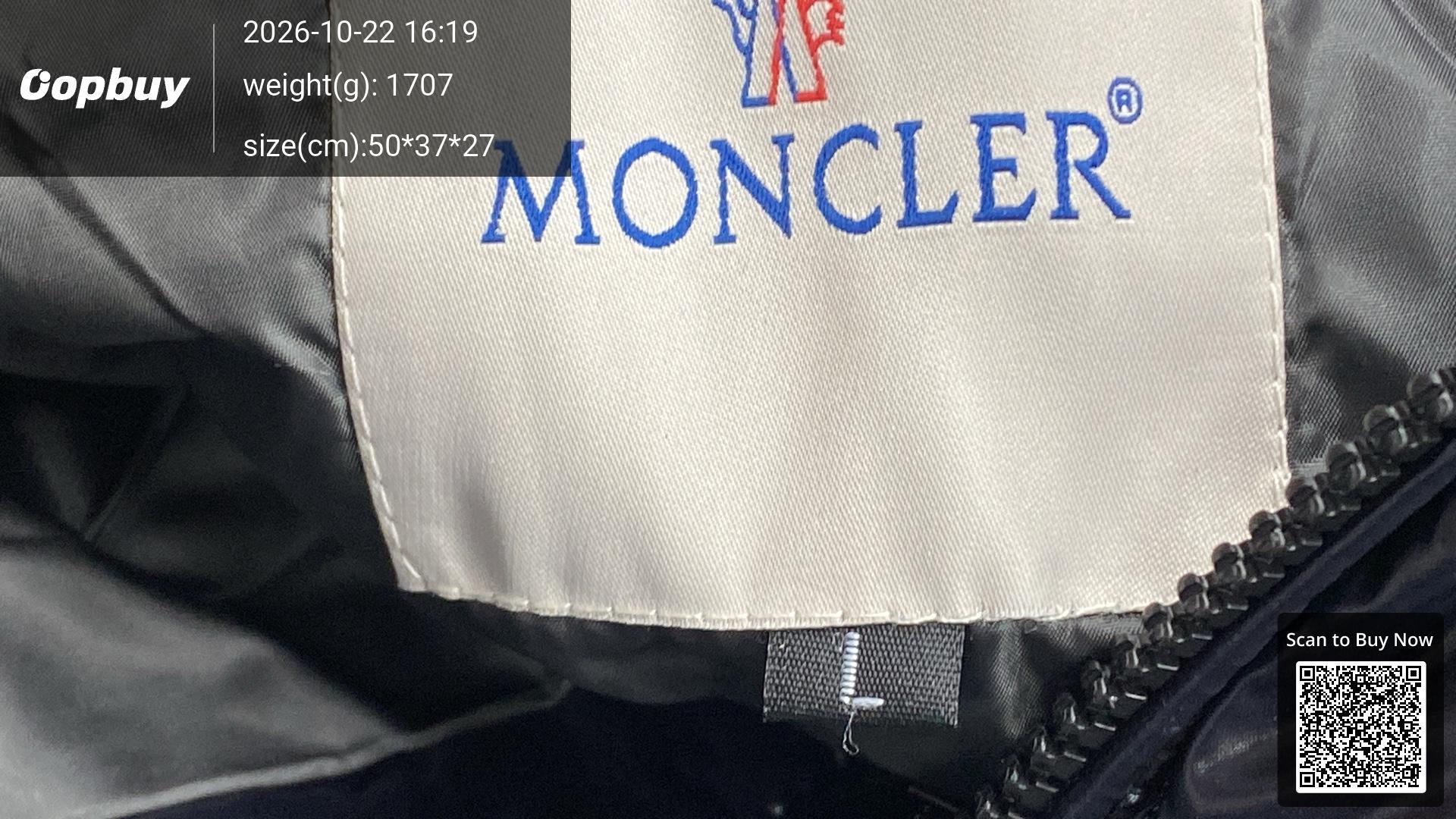 Foto QC 1 de Moncler Maya Puffer Jacket Hooded Down Black