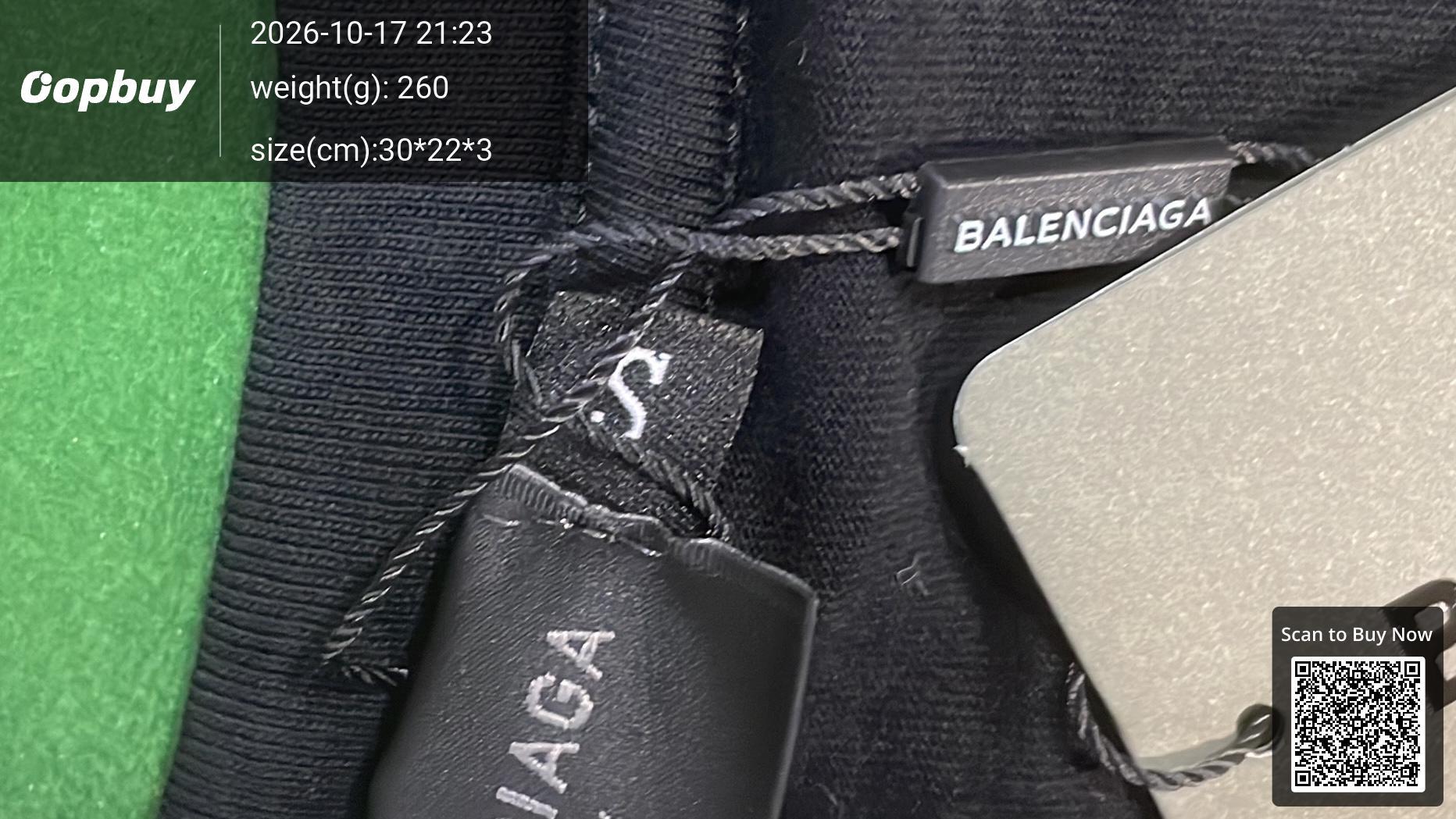 Foto QC 1 de Balenciaga T-shirt Spray Paint Logo White