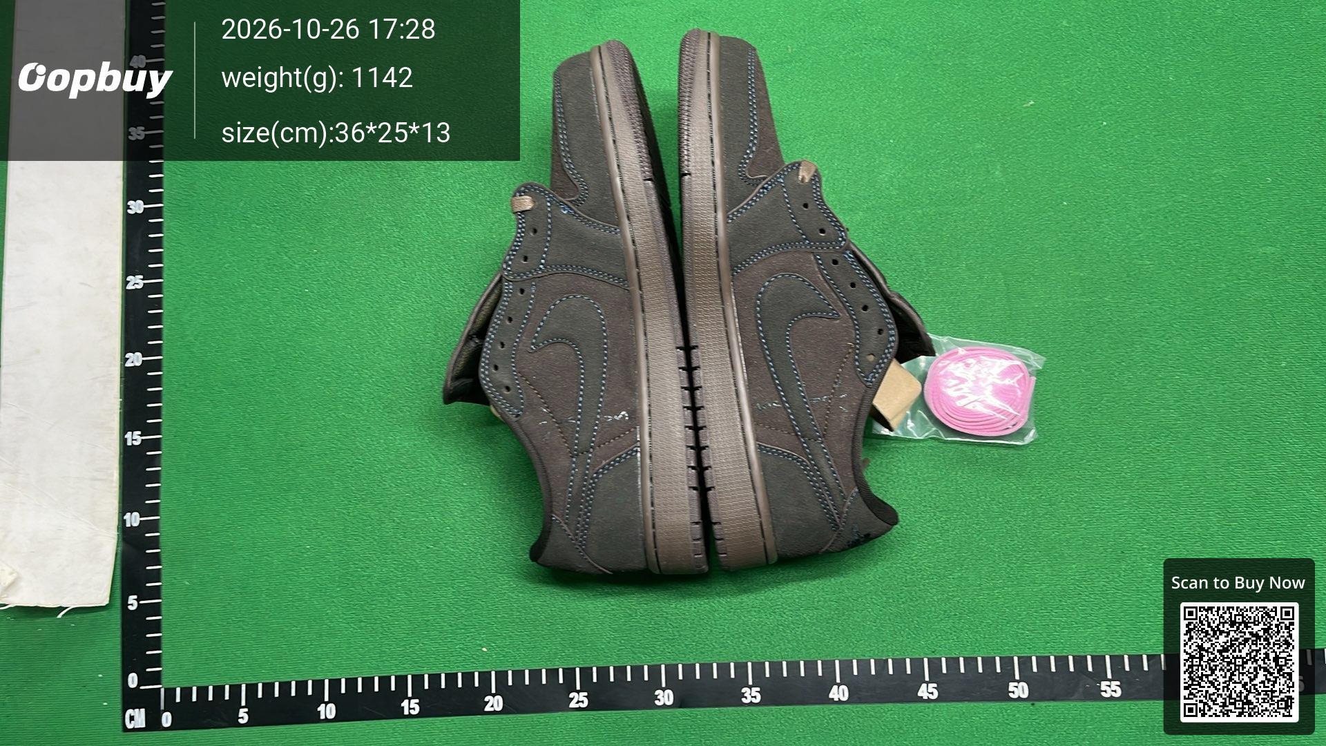 Foto QC 4 de Jordan 1 Retro Low OG SP Travis Scott Black Phantom DM7866-001