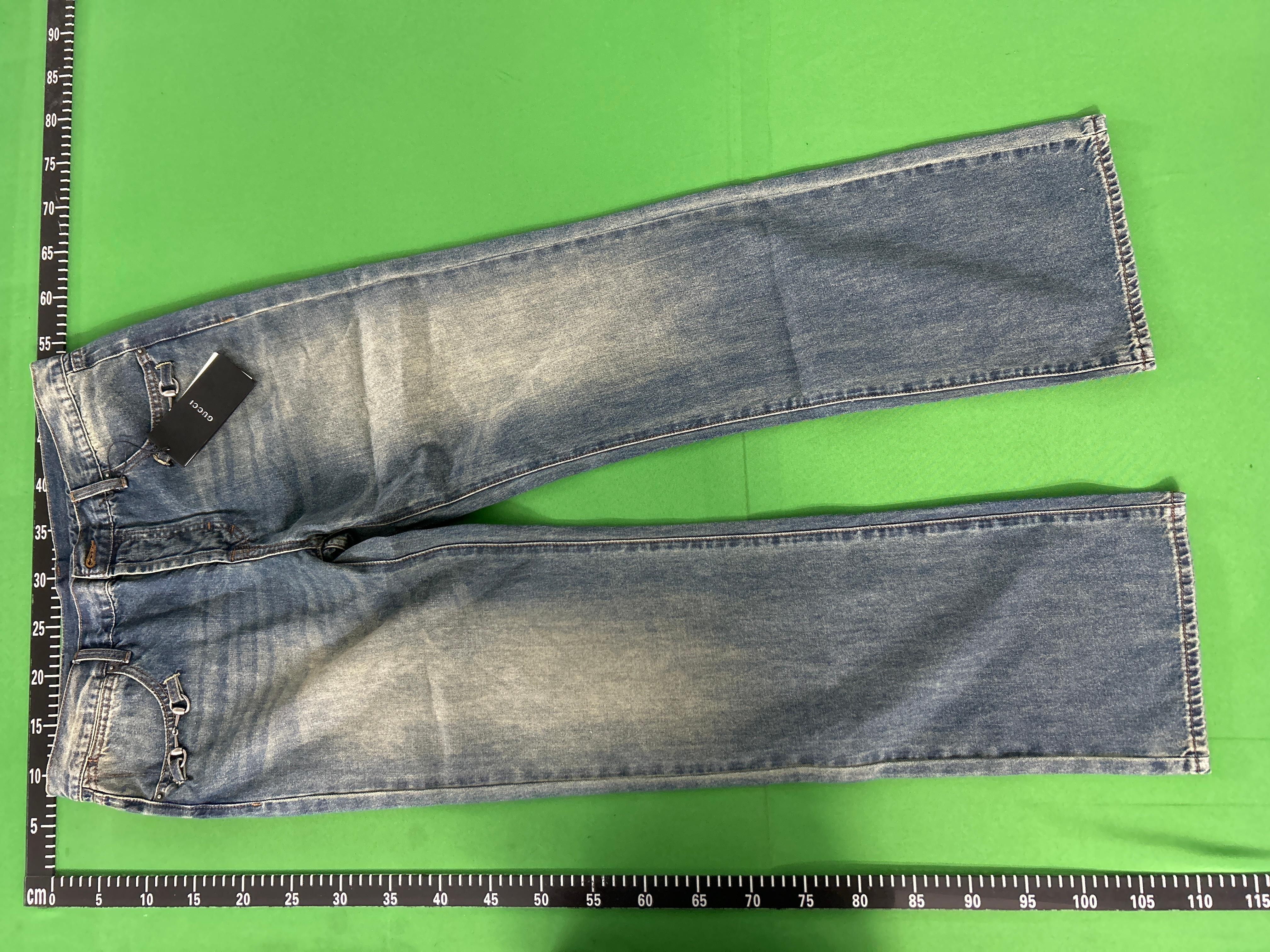 Foto QC 4 de Gucci Horsebit Wide-Leg Jeans Dark Grey