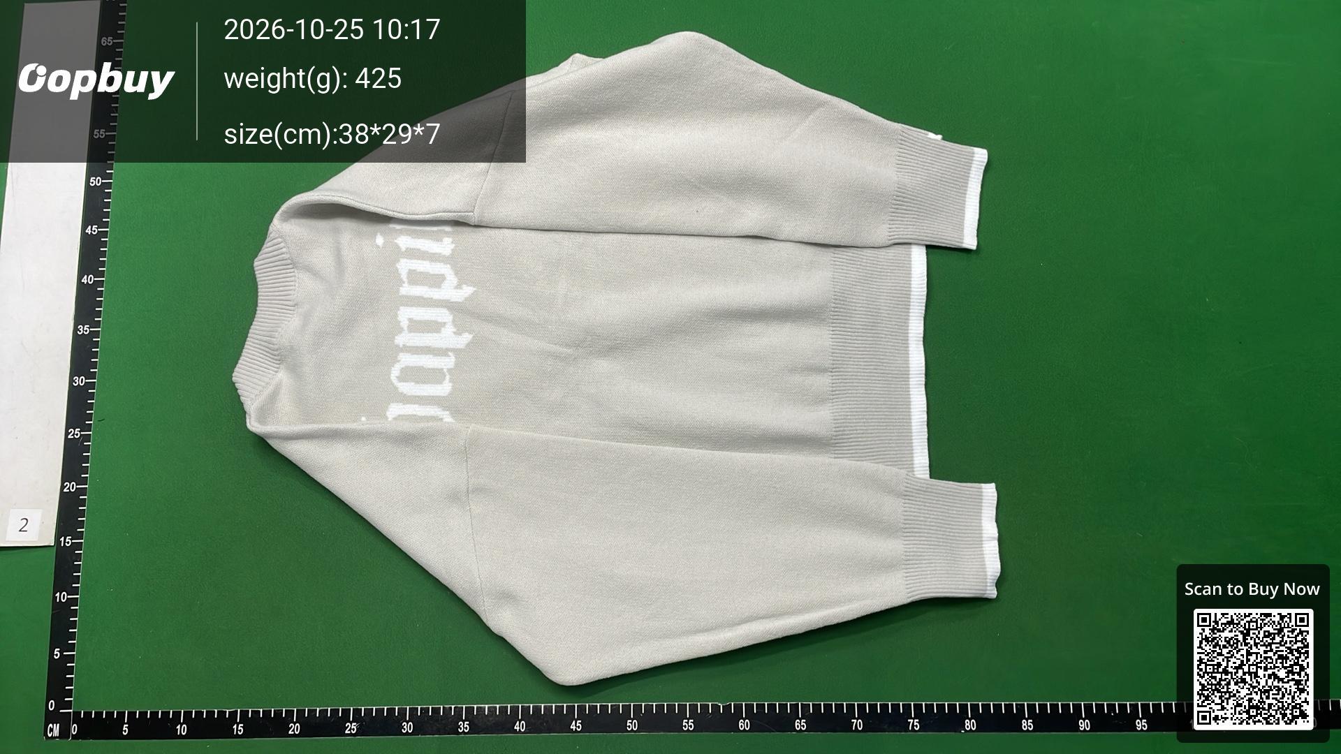 Foto QC 6 de Other Crewneck Sweater Retro Washed Dollar Sign Grey