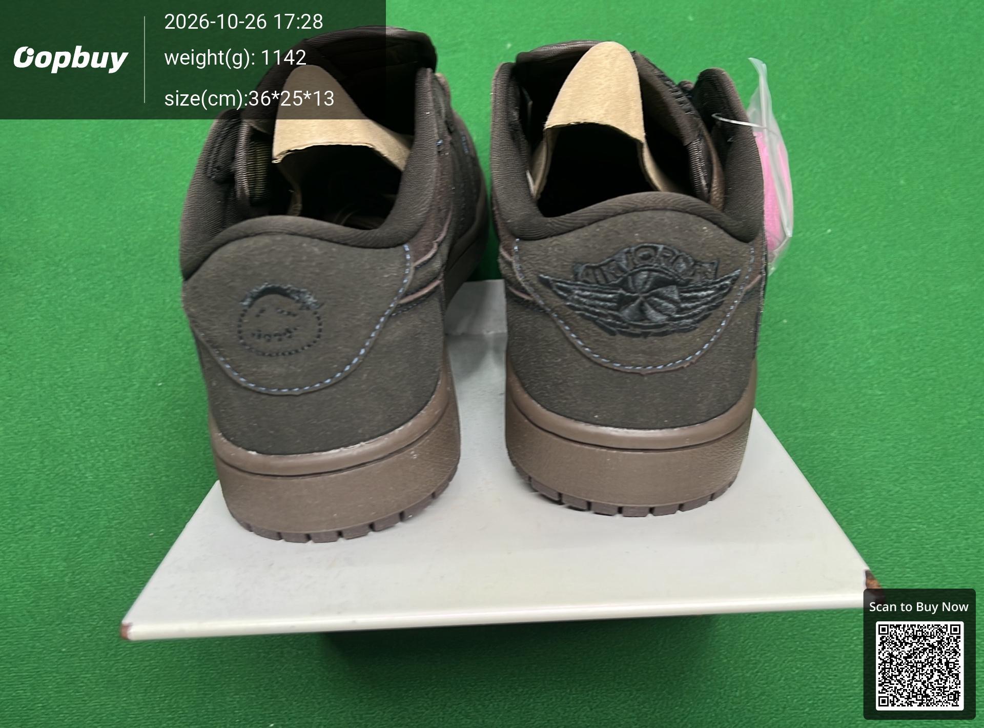 Foto QC 3 de Jordan 1 Retro Low OG SP Travis Scott Black Phantom DM7866-001