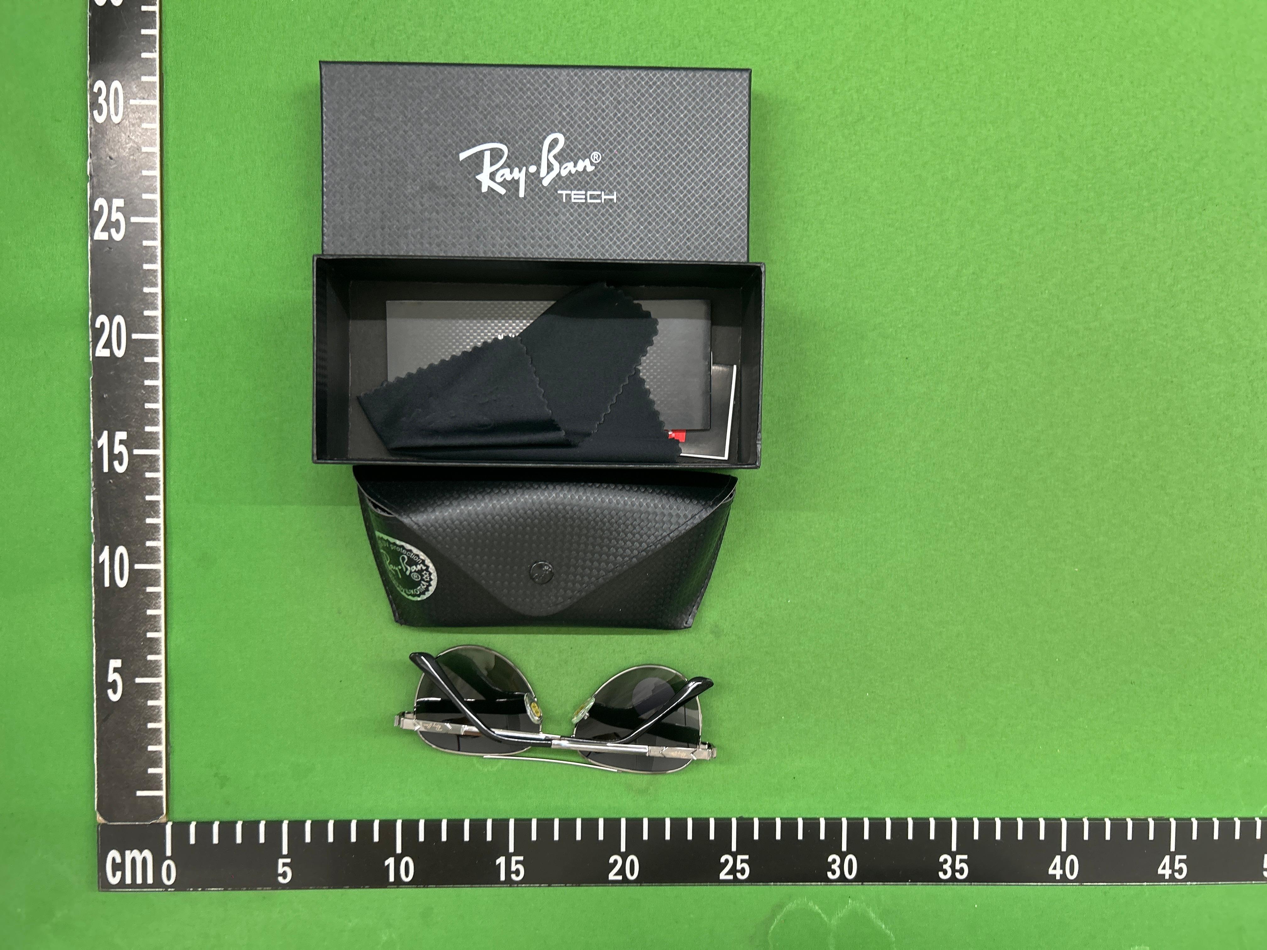 Foto QC 8 de Ray-Ban Square-Frame Acetate Sunglasses Tortoise Green (RB2157)