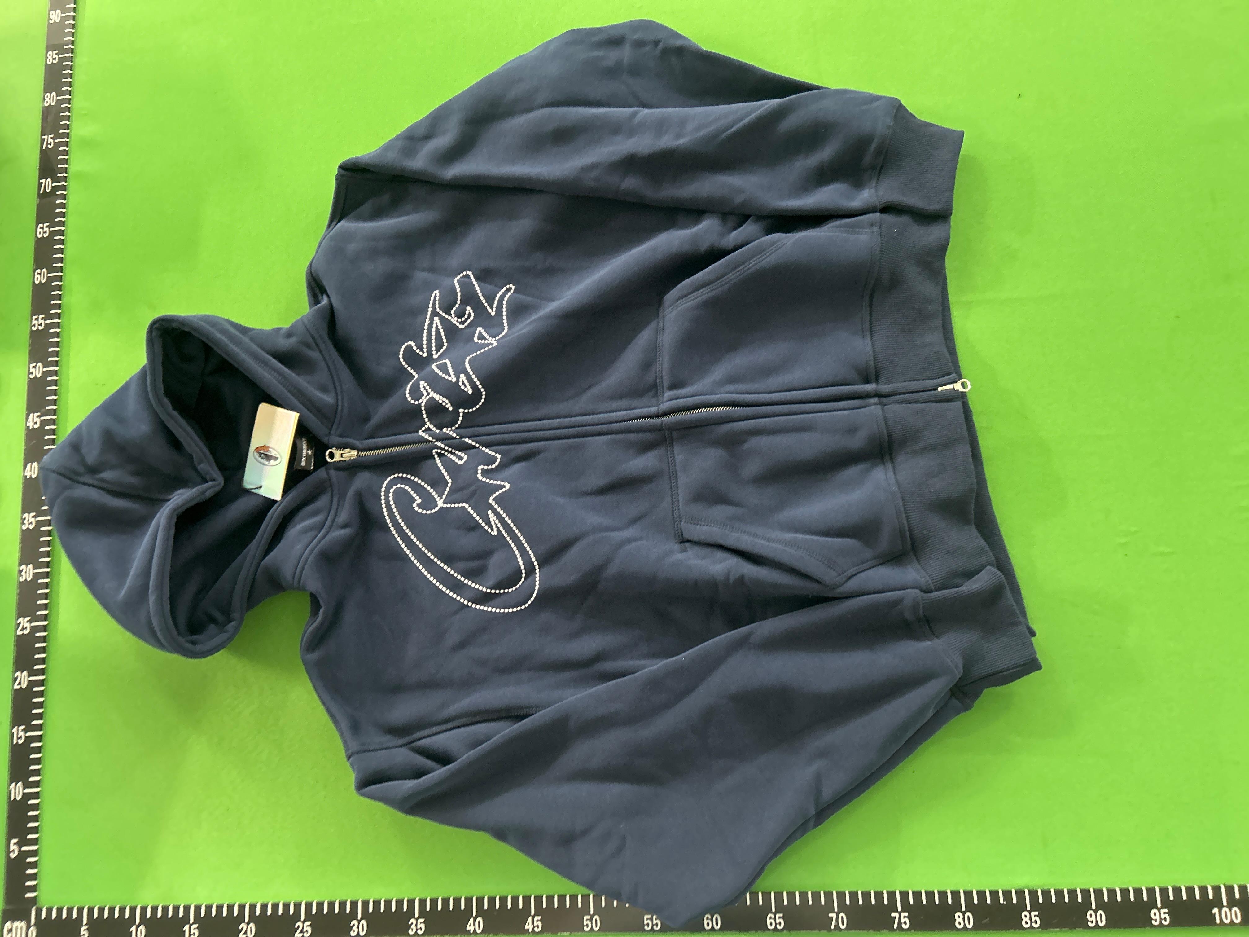 Foto QC 3 de Corteiz Zip Sweater Embroidered Logo Black