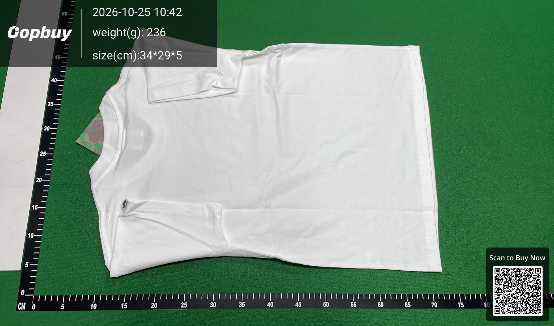 Foto QC 3 de BAPE ABC Camo College T-shirt White Blue
