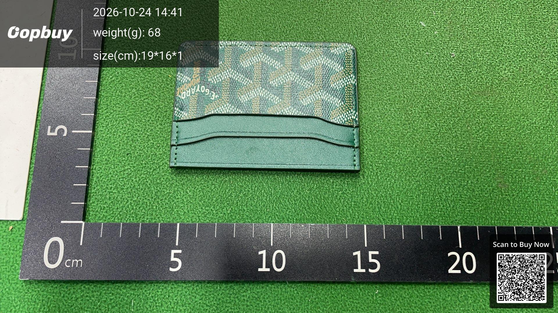 Foto QC 8 de Goyard Insert Victoire Card Wallet Goyardine Sky Blue