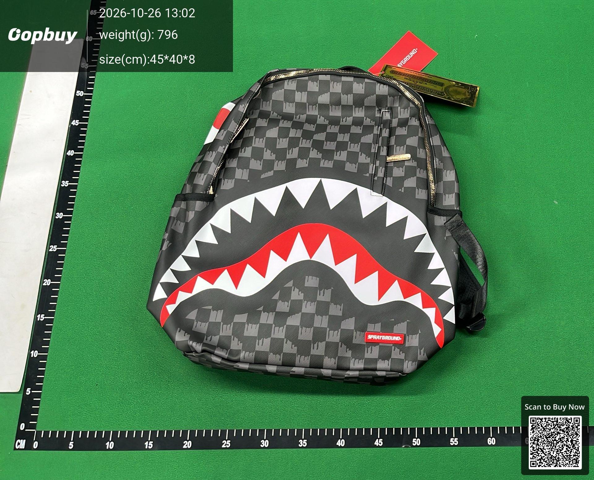Foto QC 3 de Sprayground x Pink Panther On The Run Backpack Pink Checkerboard