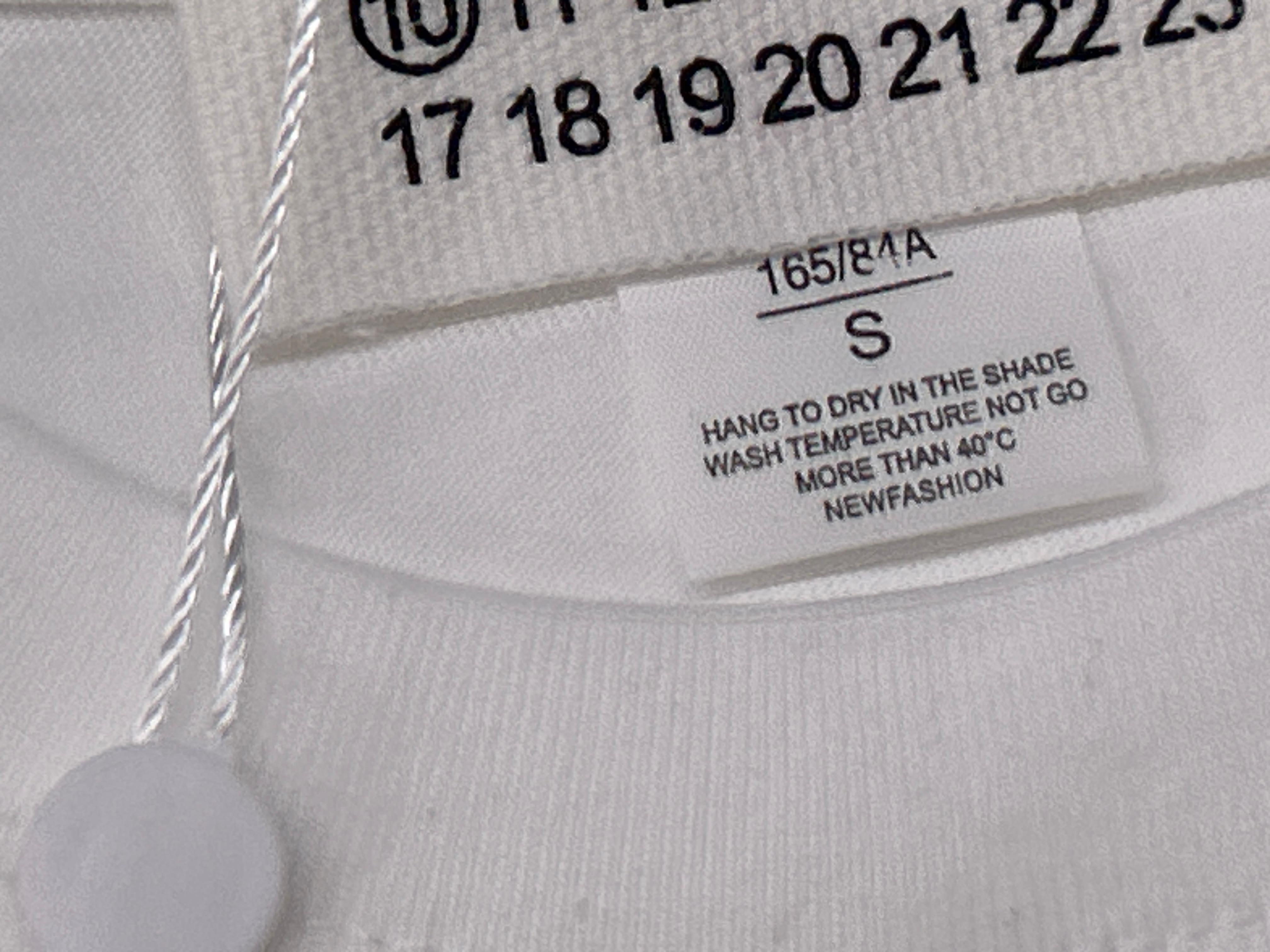 Foto QC 2 de Maison Margiela Tape Numeric Logo T-shirt White