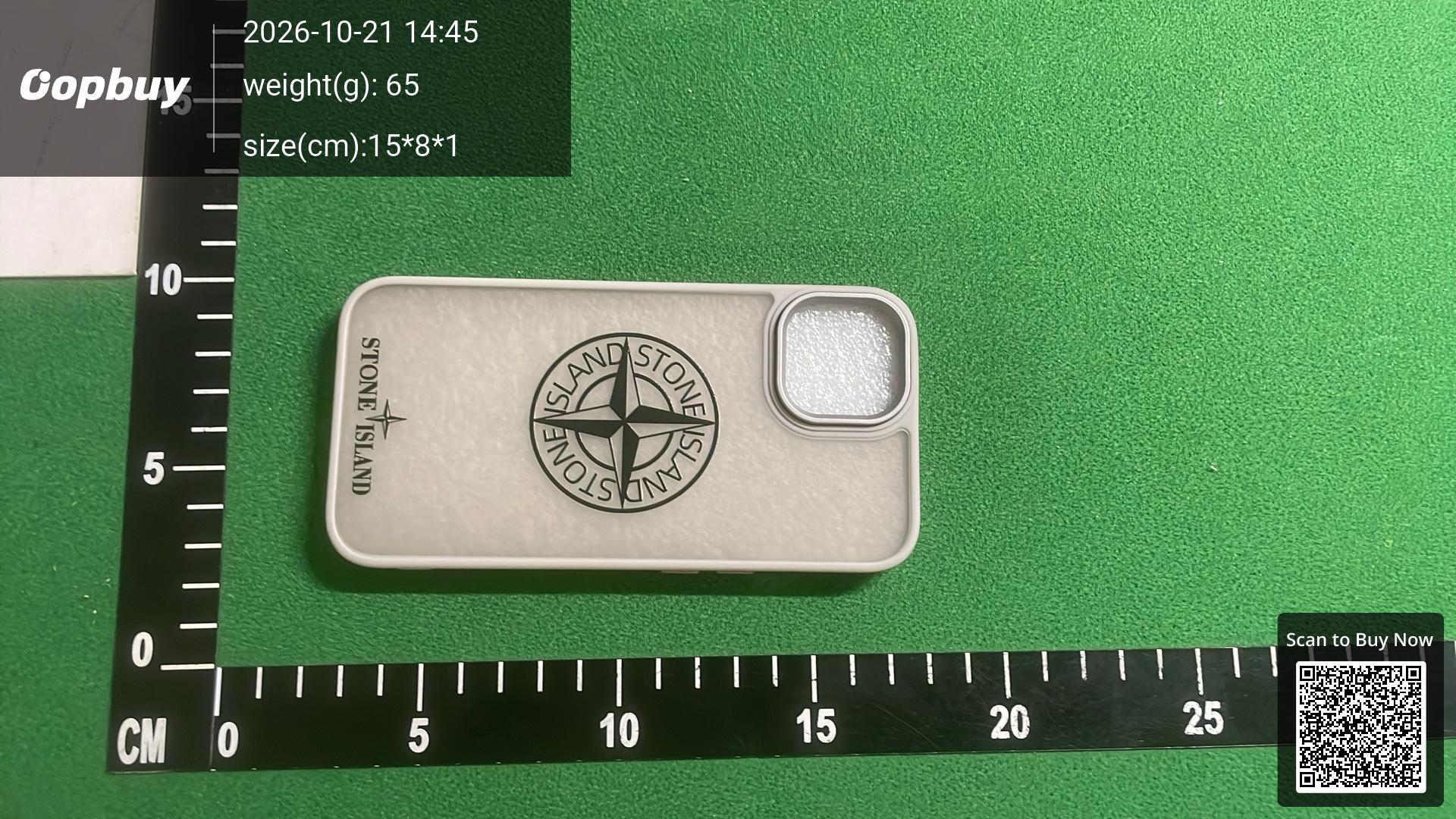 Foto QC 1 de Stone Island Silicone Case for iPhone 15 Pro Max Black