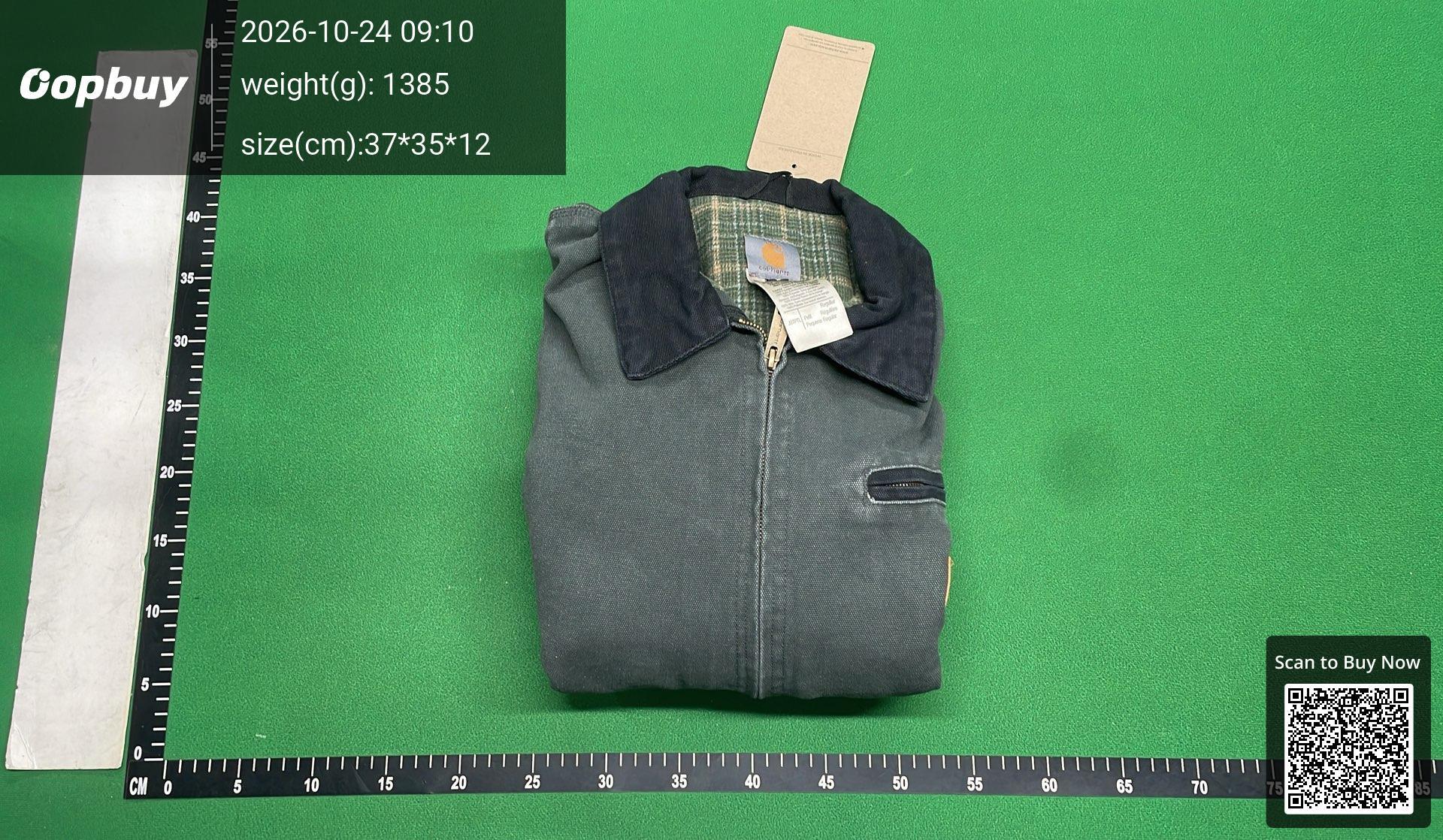 Foto QC 4 de Carhartt J97 Detroit Jacket Sandstone Duck Black