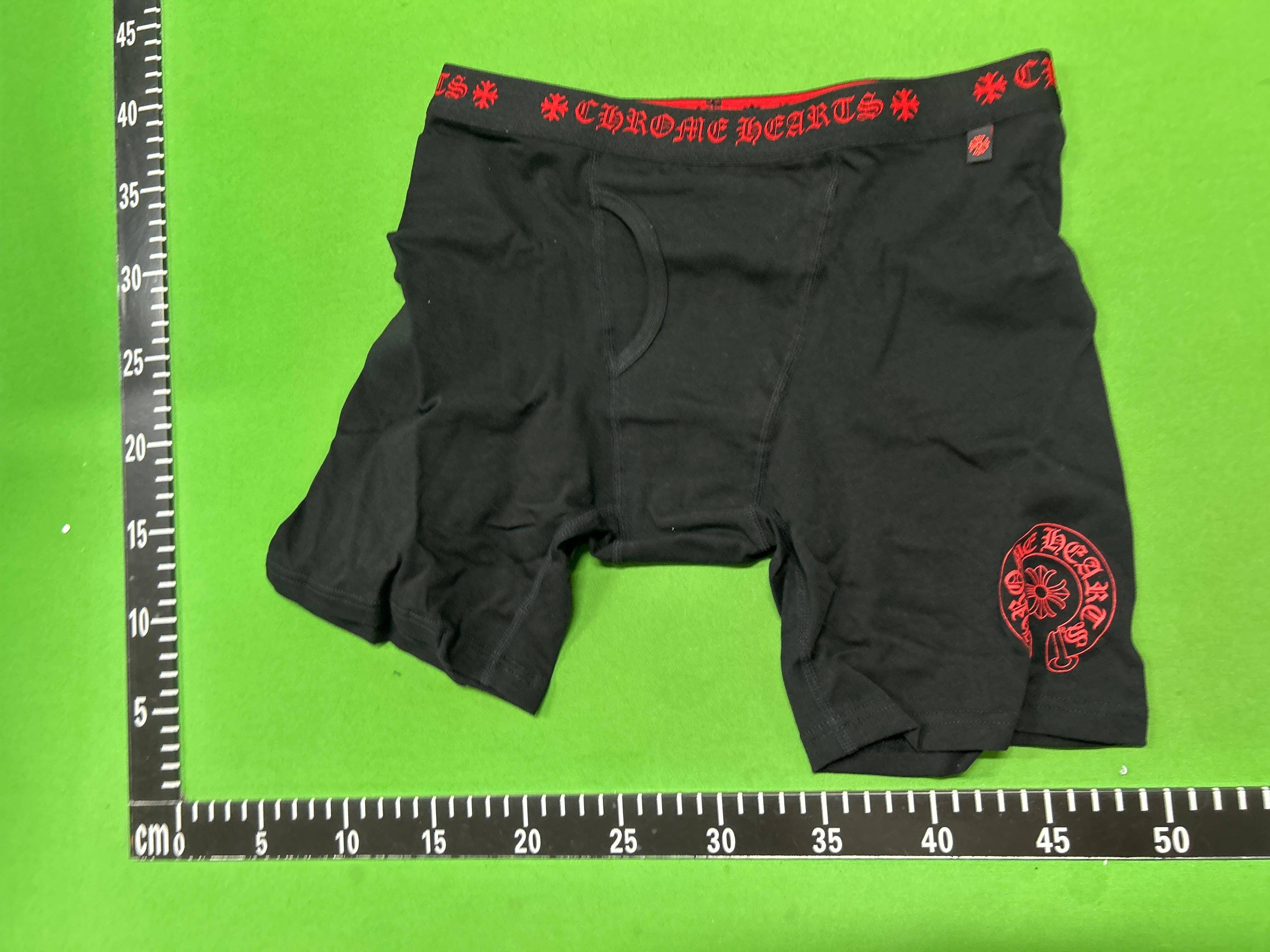 Foto QC 7 de Chrome Hearts Underwear Cotton Boxer Brief Black