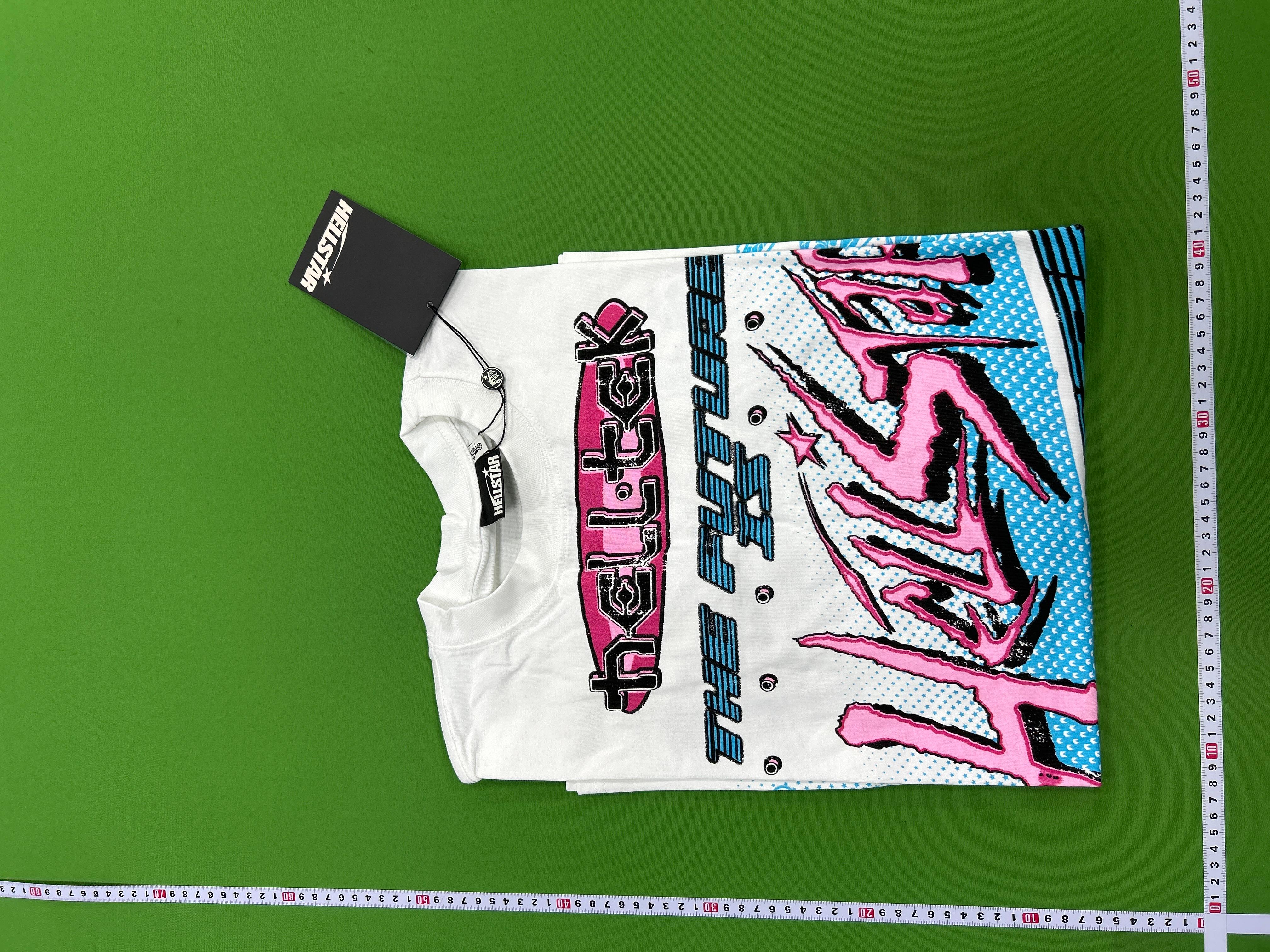 Foto QC 1 de Hellstar Capsule 10 Sweat Shorts Flame Grey Pink