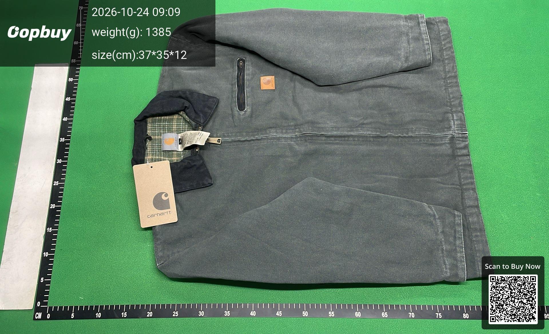 Foto QC 2 de Carhartt J97 Detroit Jacket Sandstone Duck Black