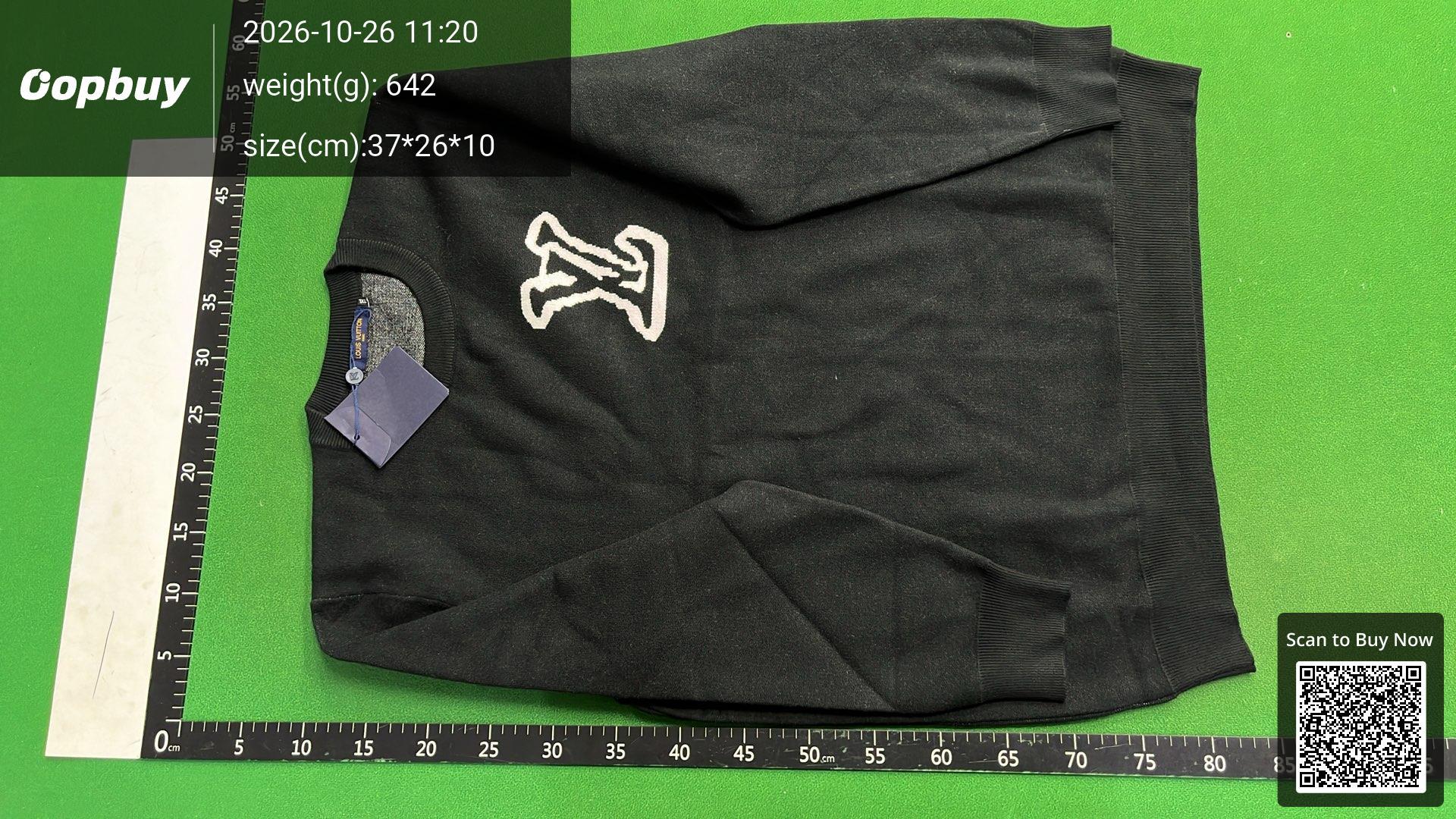 Foto QC 5 de Dolce & Gabbana Logo Pattern Crewneck Sweater White