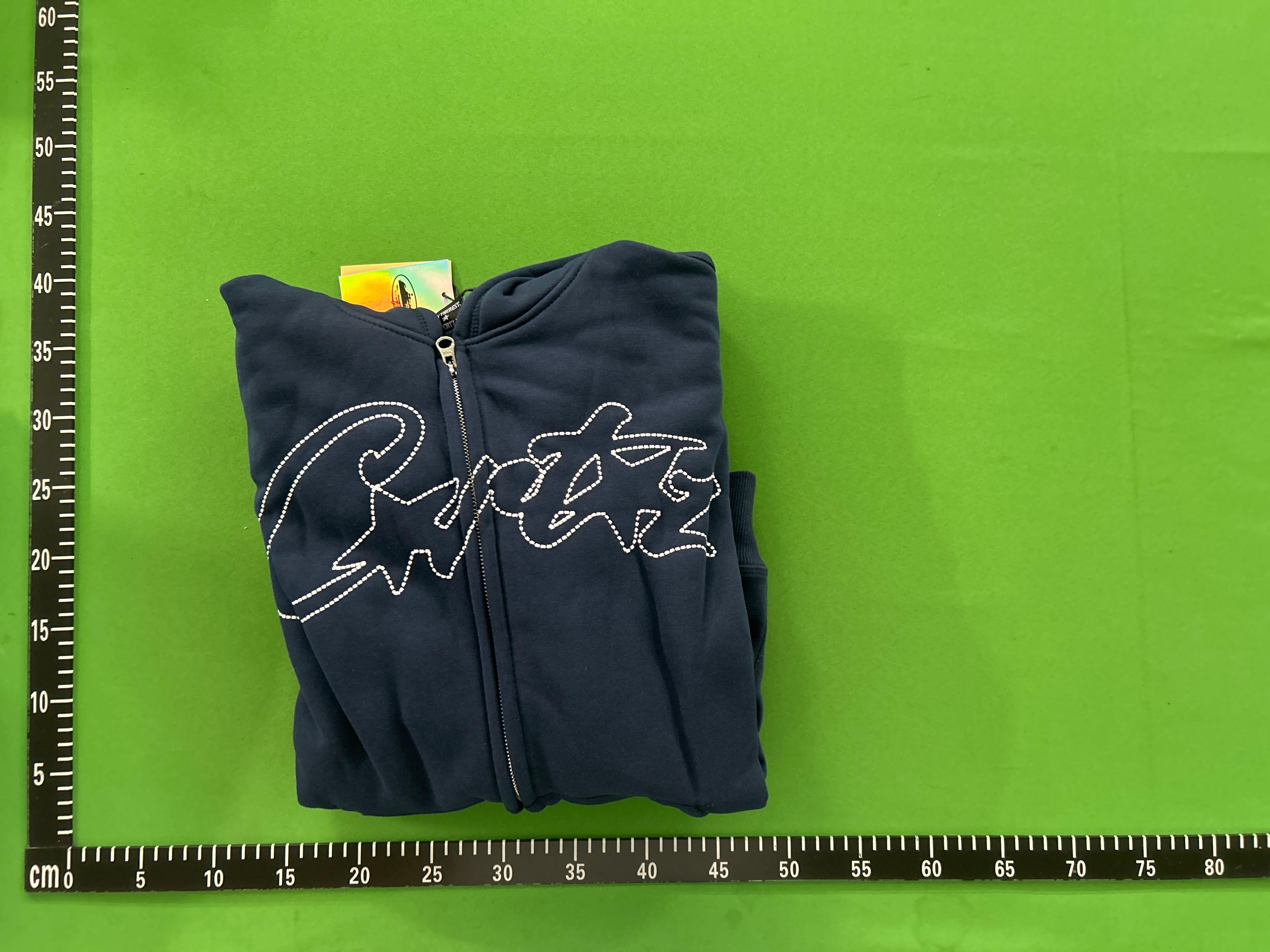 Foto QC 1 de Corteiz Zip Sweater Embroidered Logo Black