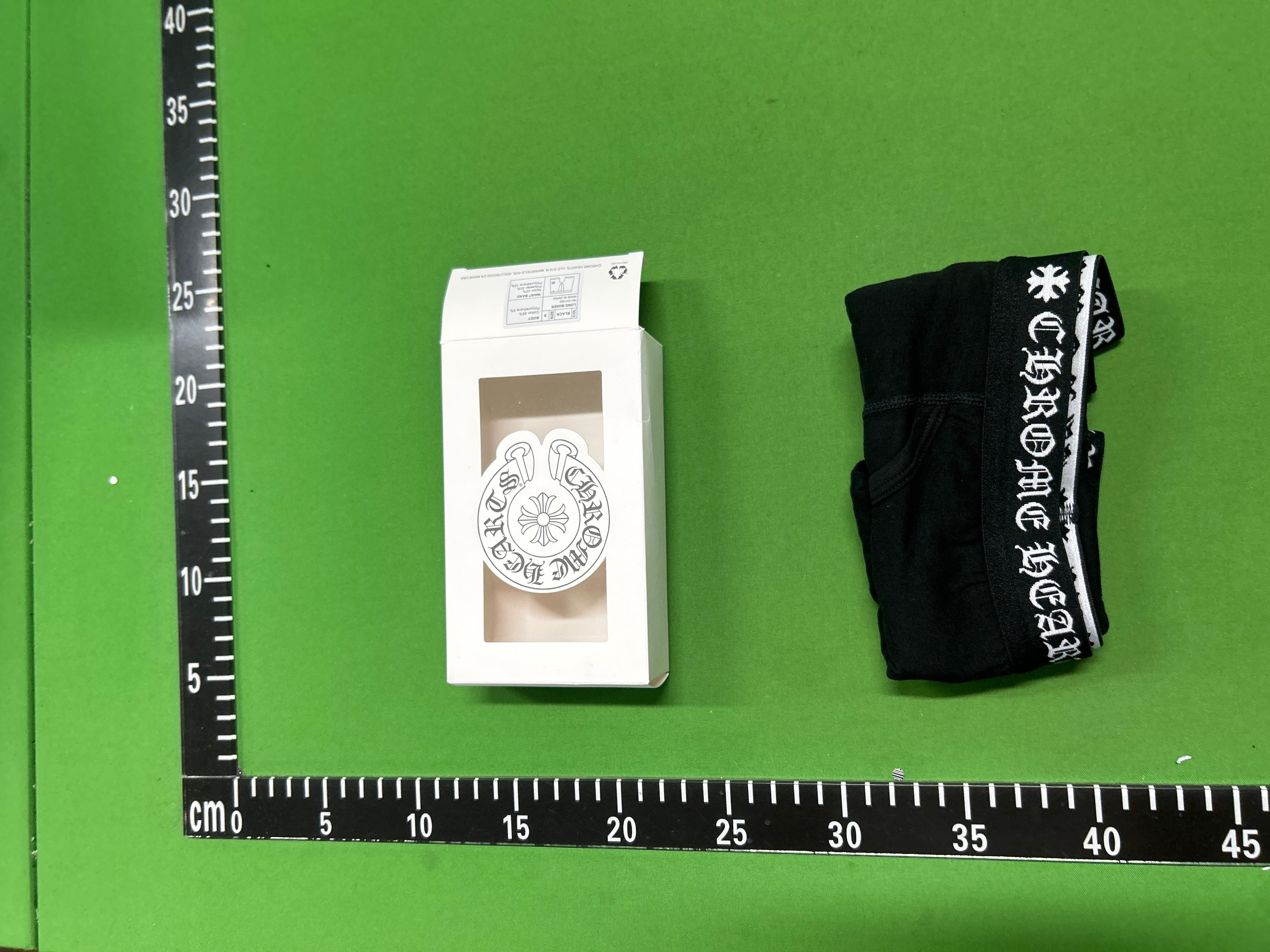 Foto QC 1 de Chrome Hearts Underwear Cotton Boxer Brief Black