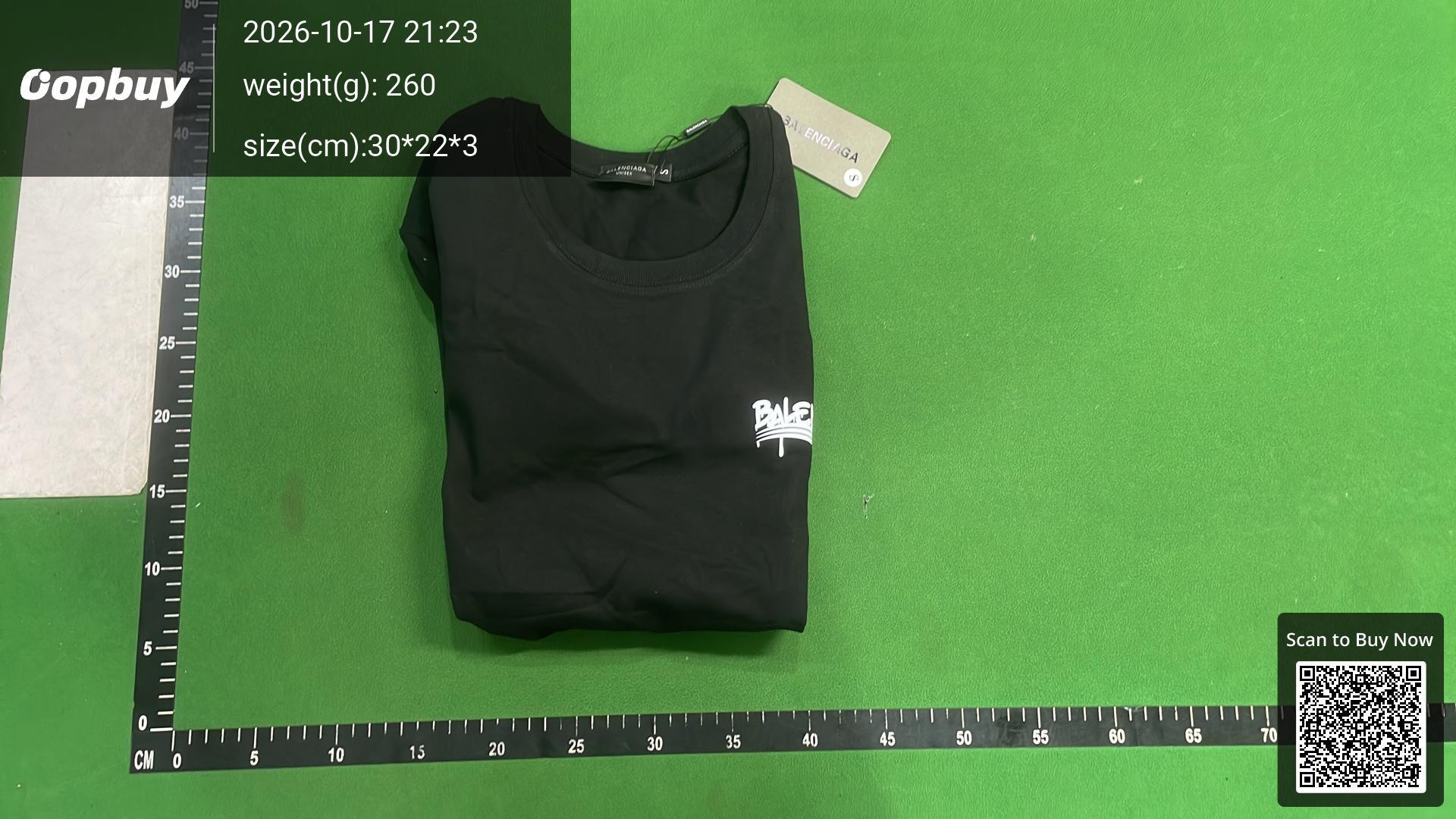 Foto QC 4 de Balenciaga T-shirt Spray Paint Logo White