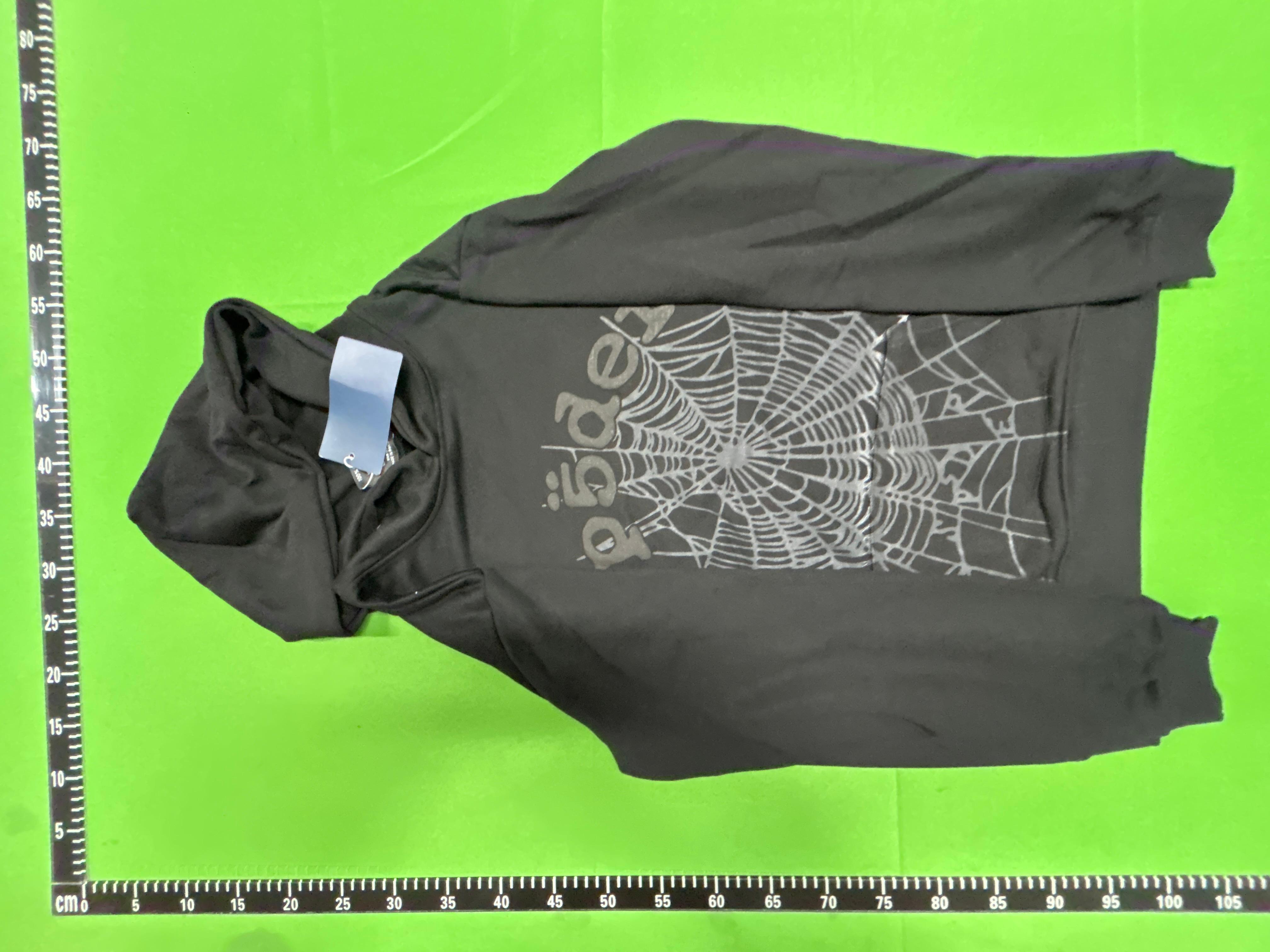 Foto QC 3 de Sp5der OG Web V2 Phantom Zip Up Hoodie Black