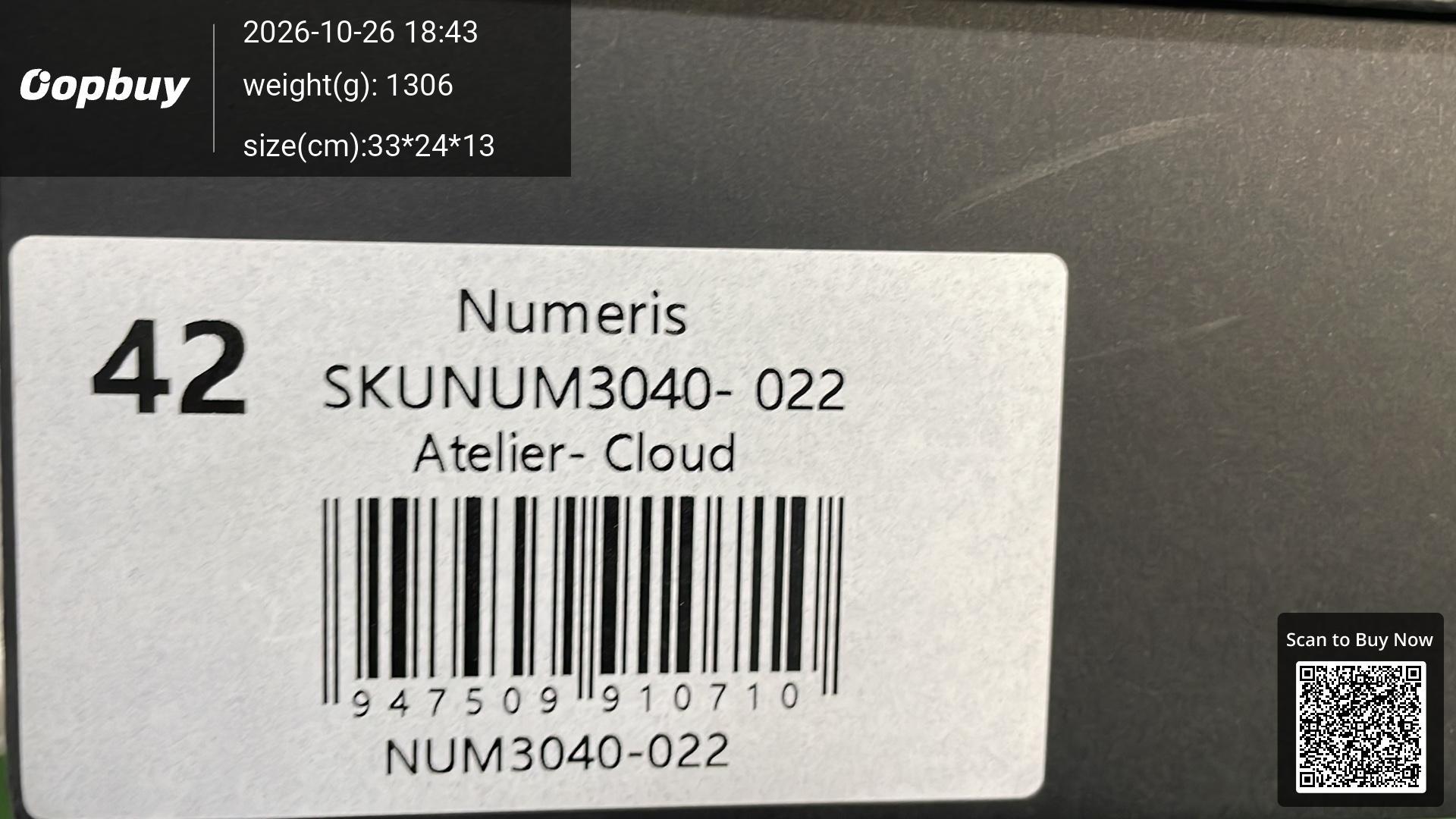 Foto QC 2 de Numeris Skateboard Shoes Low Black White