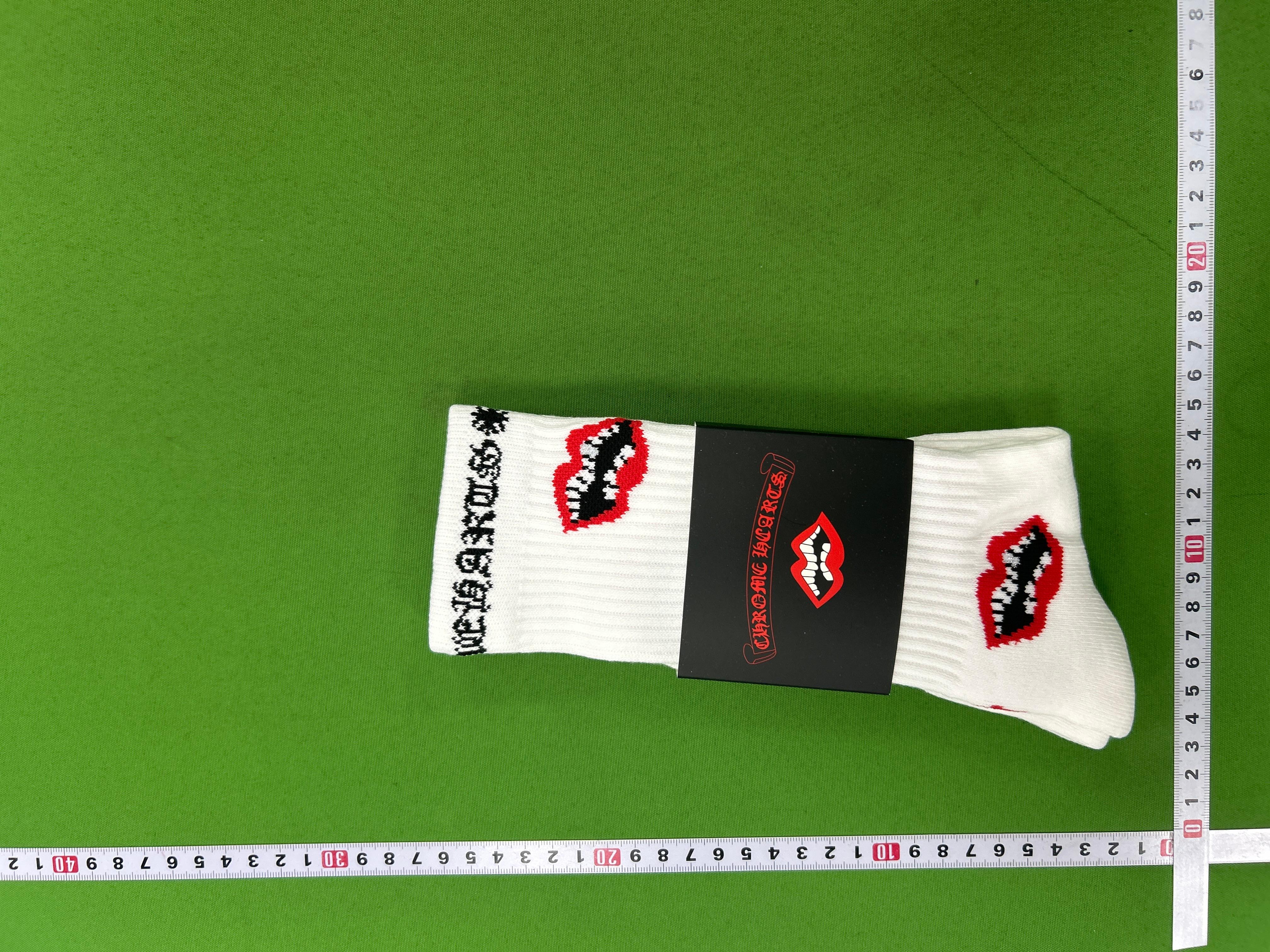 Foto QC 6 de Chrome Hearts Matty Boy Crew Socks Chomper White