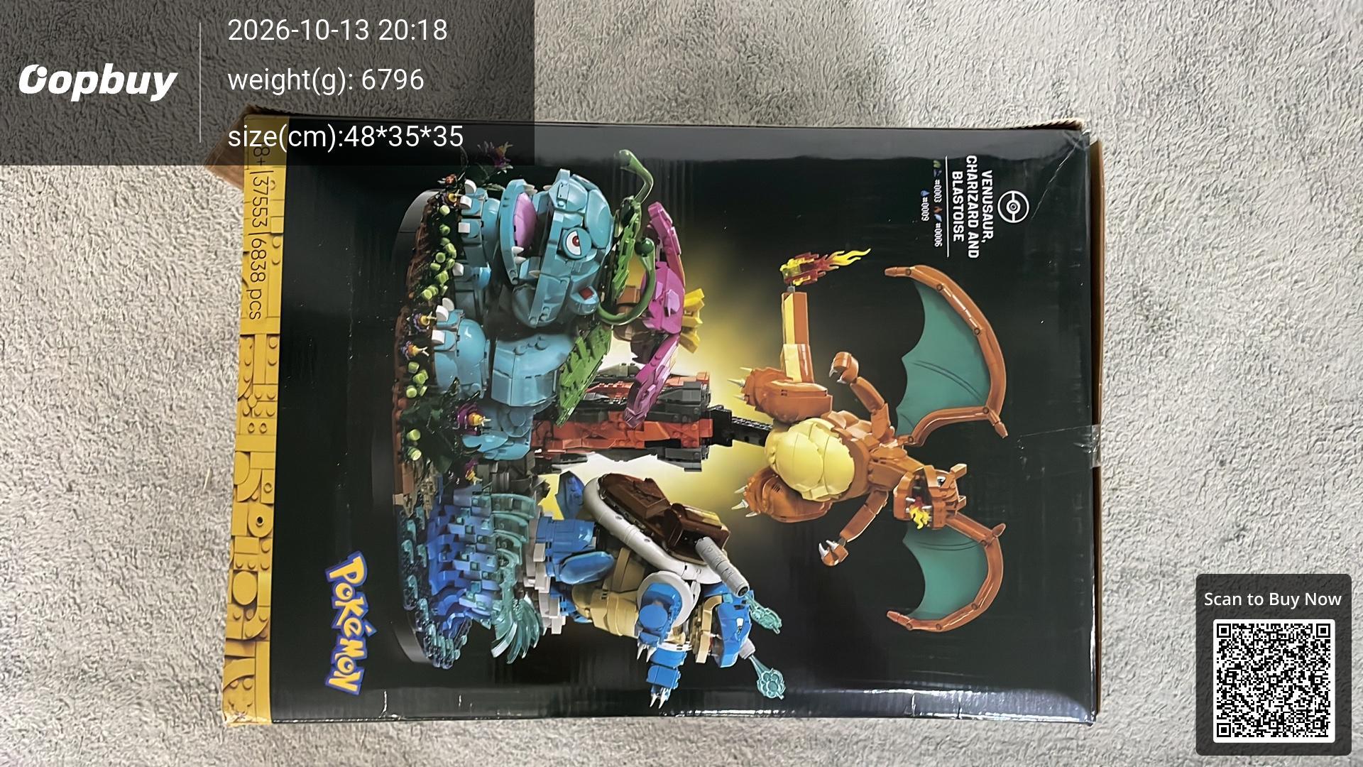 Foto QC 2 de LEGO Pokémon Venusaur, Charizard and Blastoise Plastic Building Block Set