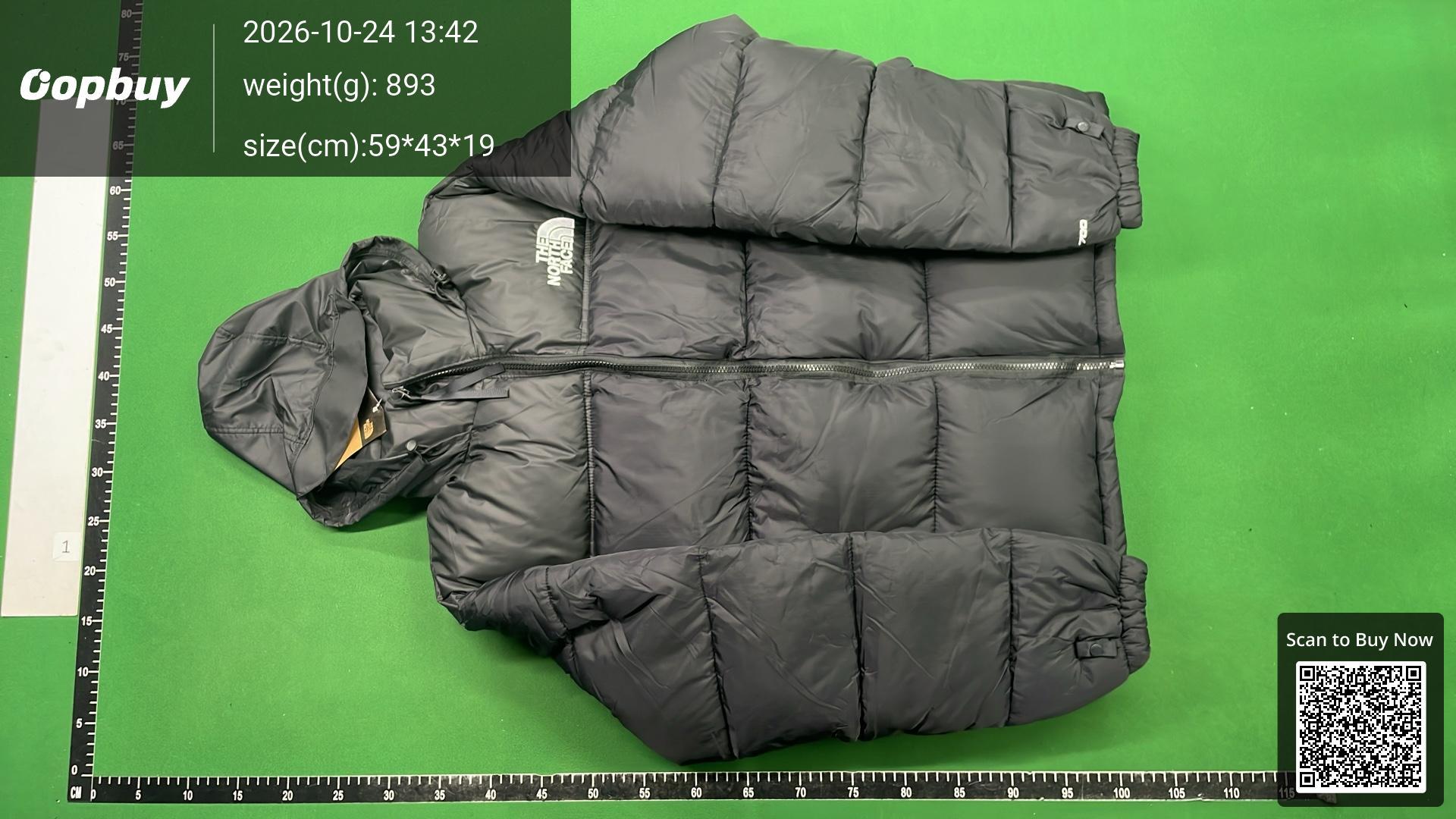 Foto QC 2 de The North Face 1996 Retro Nuptse Vest Hooded Puffer Khaki Black