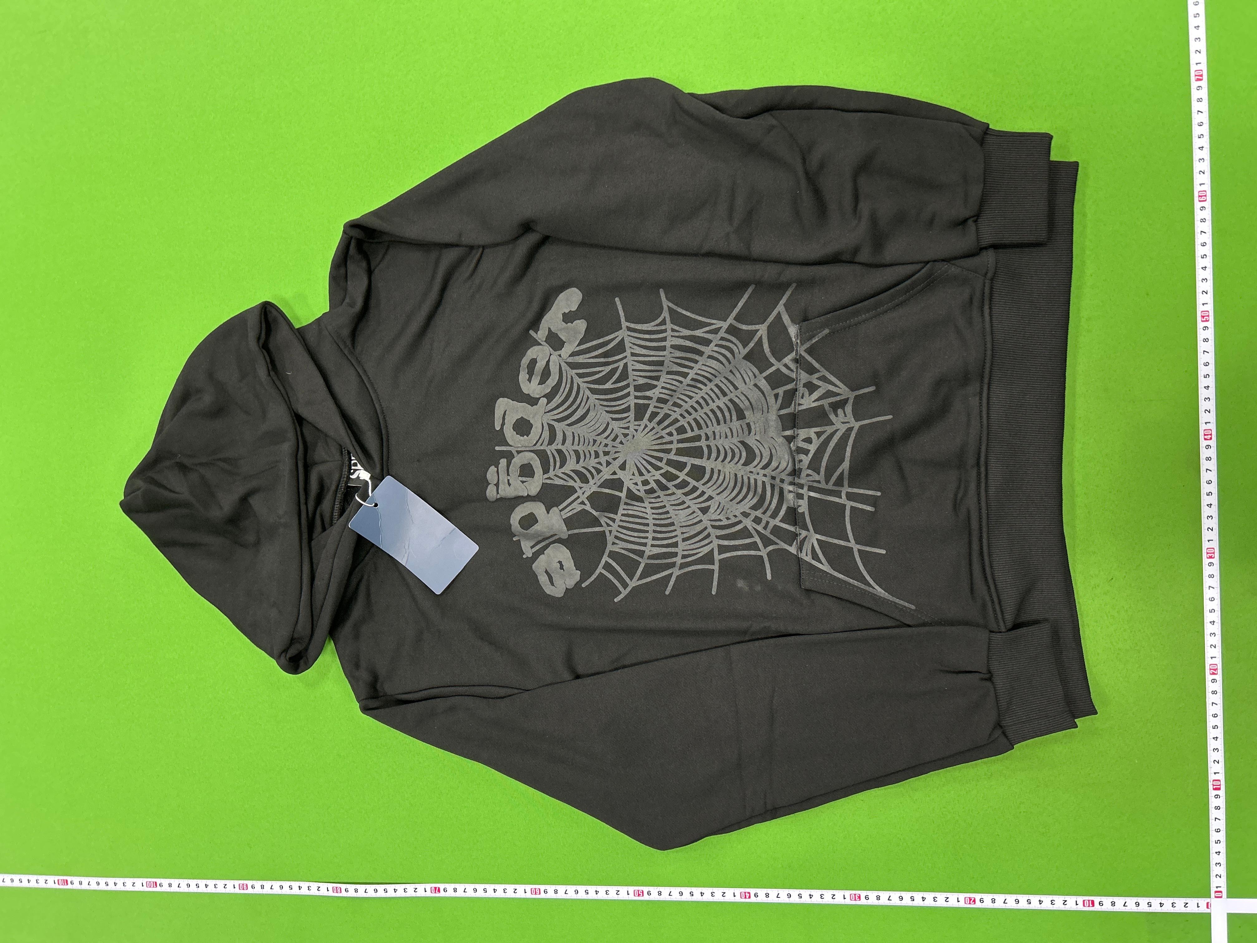 Foto QC 7 de Sp5der OG Web V2 Phantom Zip Up Hoodie Black