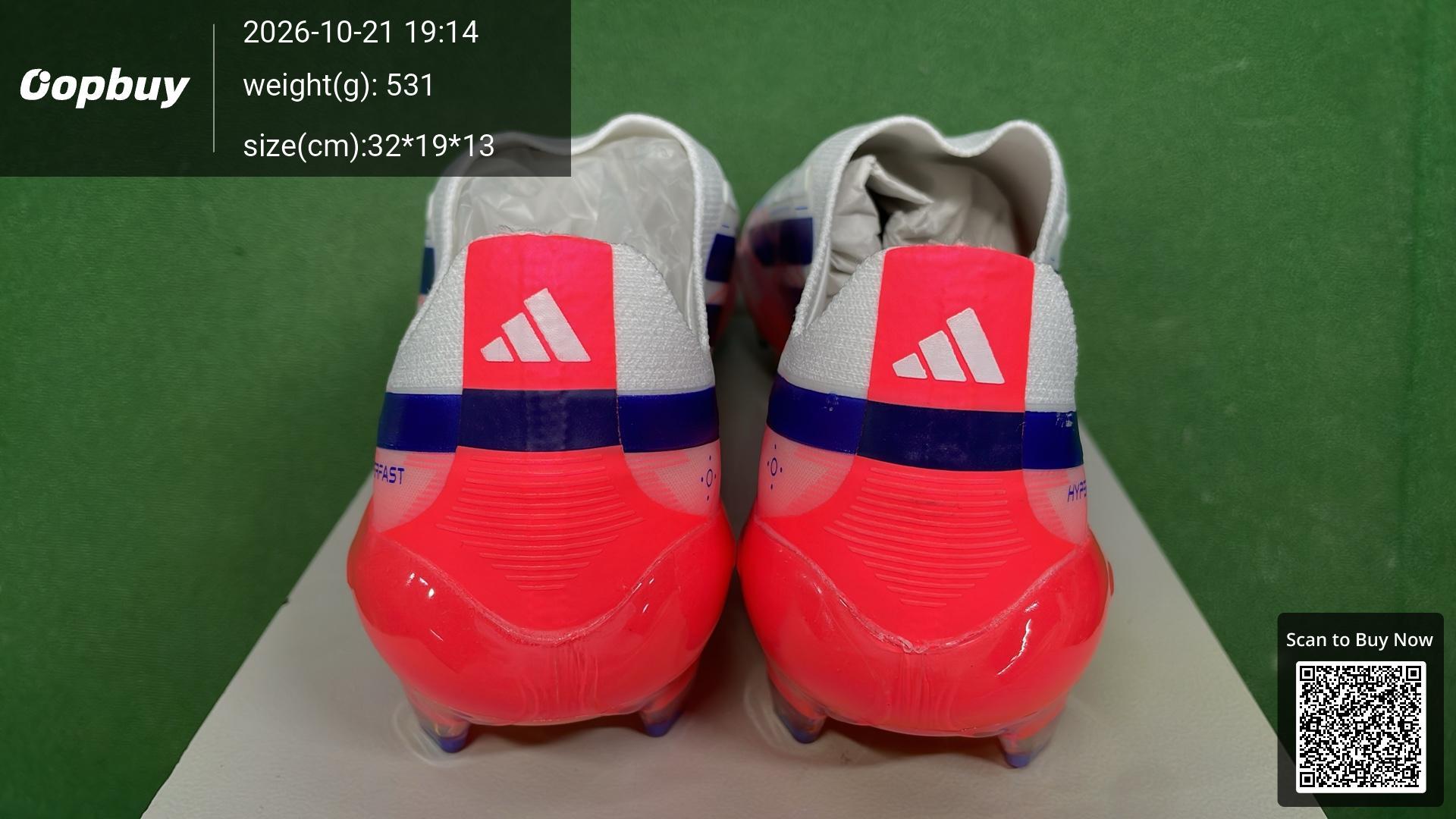 Foto QC 8 de adidas F50 Elite Laceless FG Hyperfast Cloud White Solar Purple Solar Turbo KJ6080
