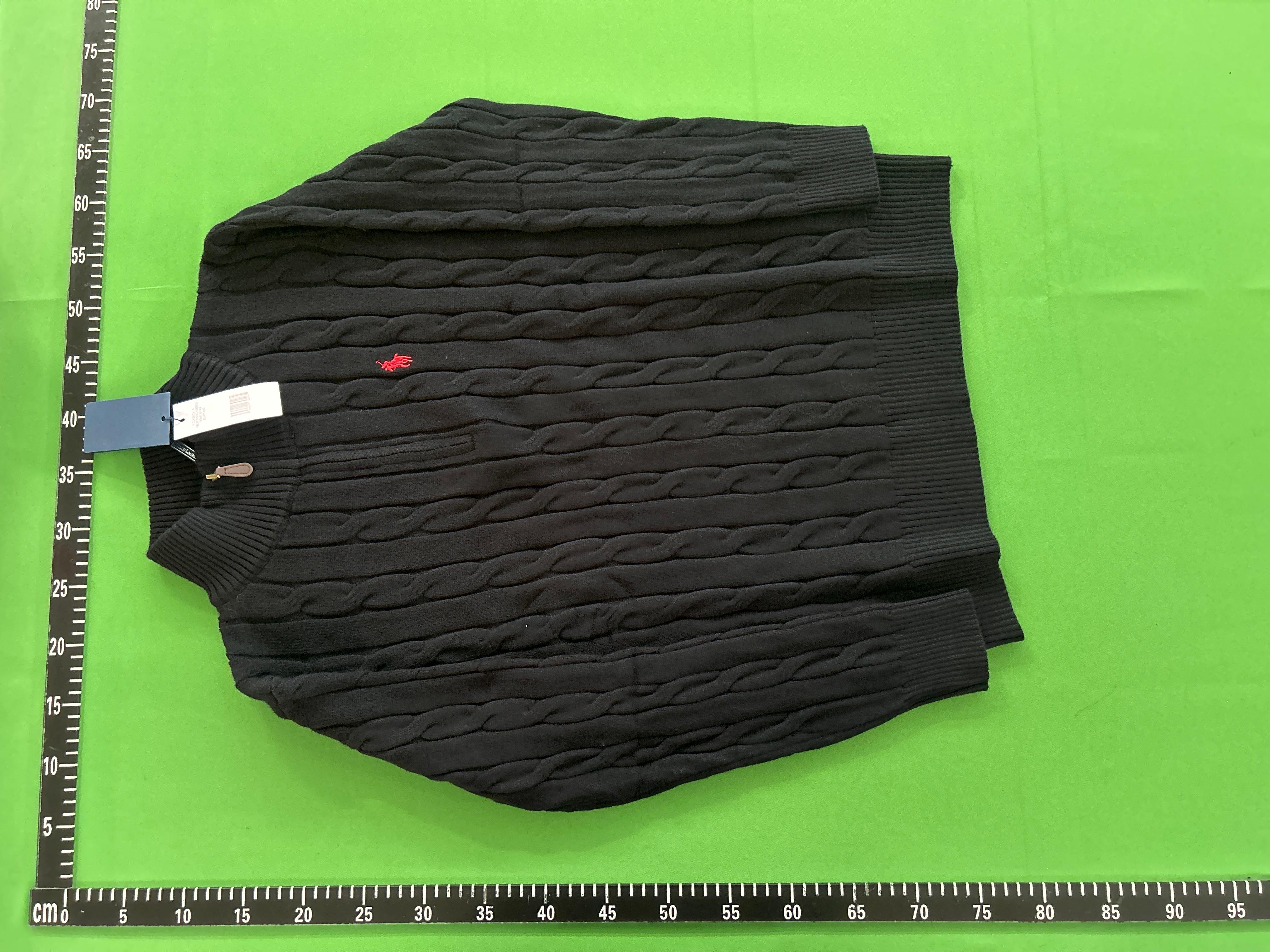 Foto QC 7 de Polo Ralph Lauren Cable Knit Zip Sweater White