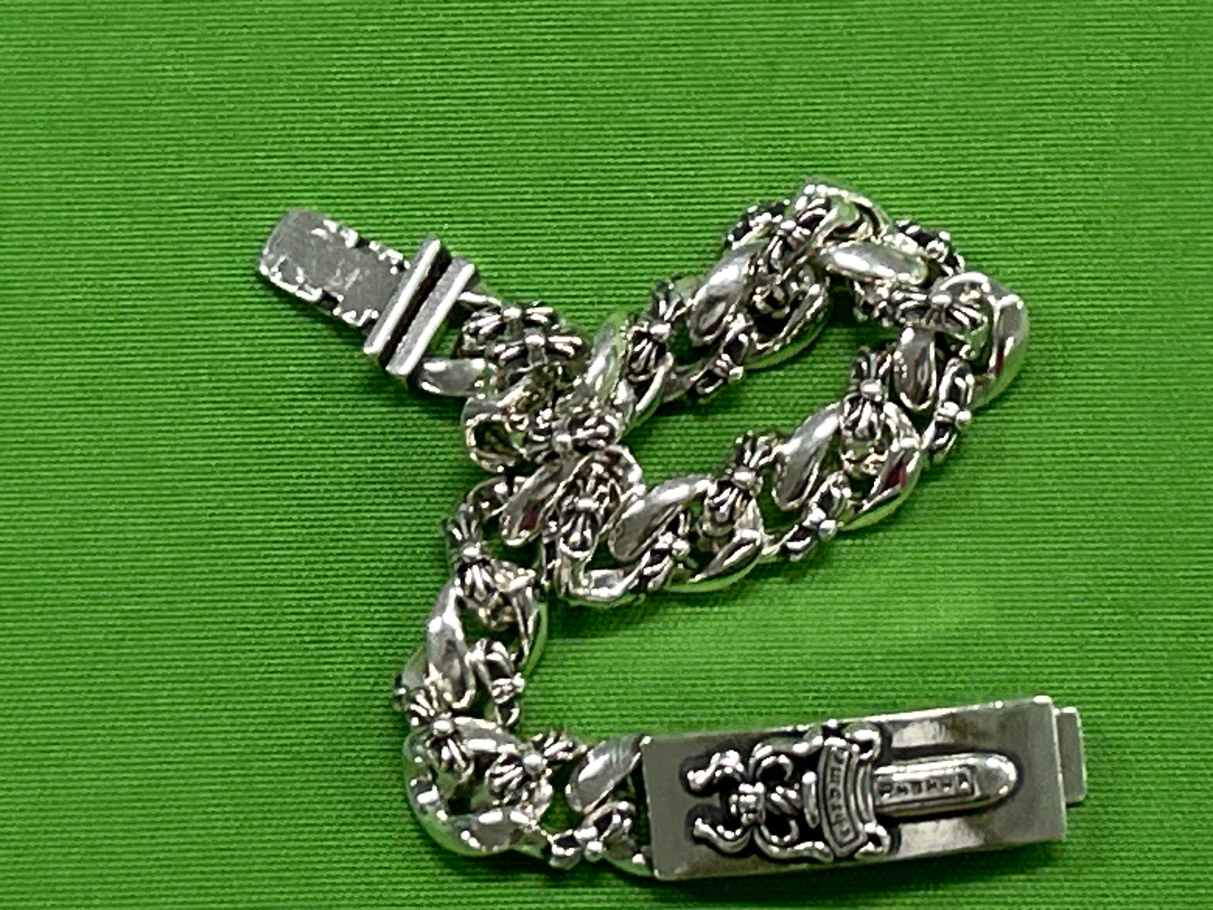 Foto QC 3 de Chrome Hearts Paper Chain Bracelet Sterling Silver