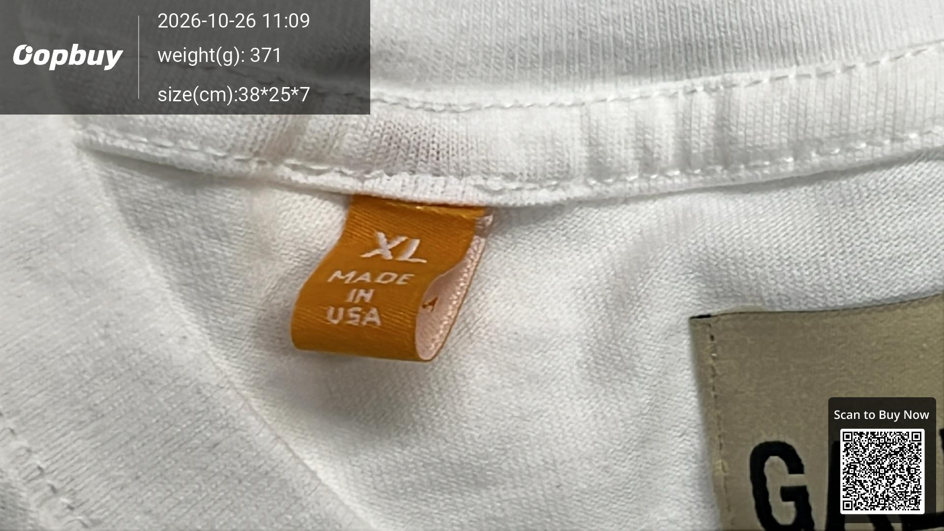 Foto QC 5 de Gallery Dept. T-shirt Long-Sleeve Hollywood Logo Cream
