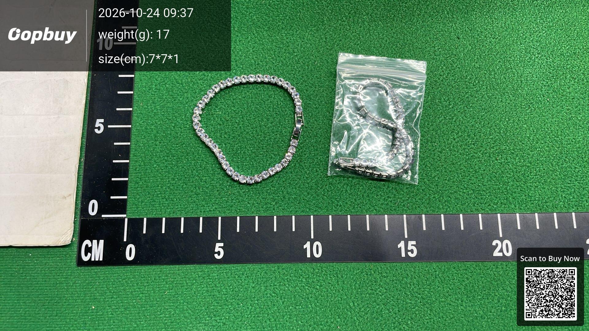Foto QC 6 de Unbranded Tennis Bracelet Metal Zirconia Black