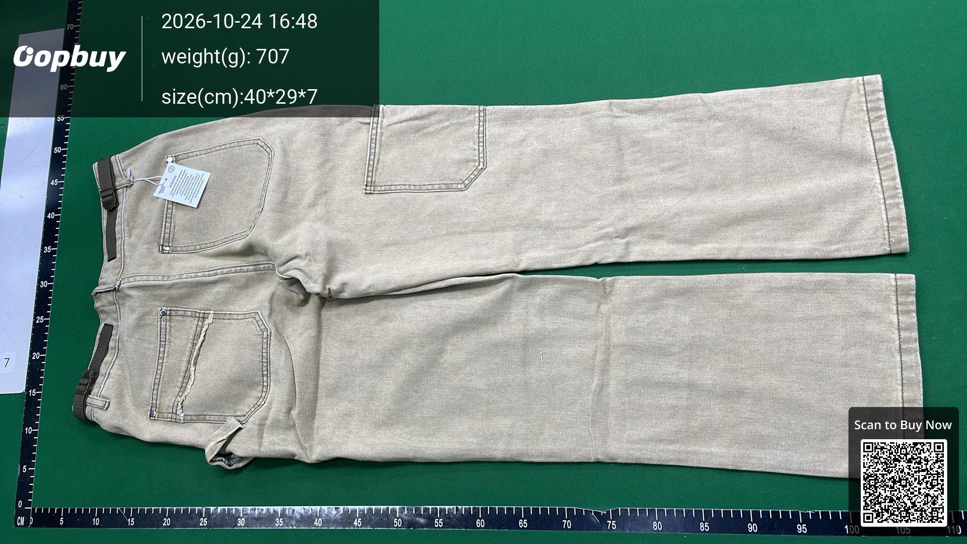 Foto QC 3 de Acne Studios 2023 Jeans Super Baggy Torn Scribble Mid Blue