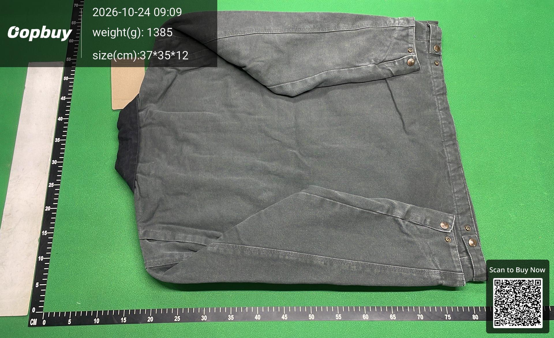 Foto QC 3 de Carhartt J97 Detroit Jacket Sandstone Duck Black