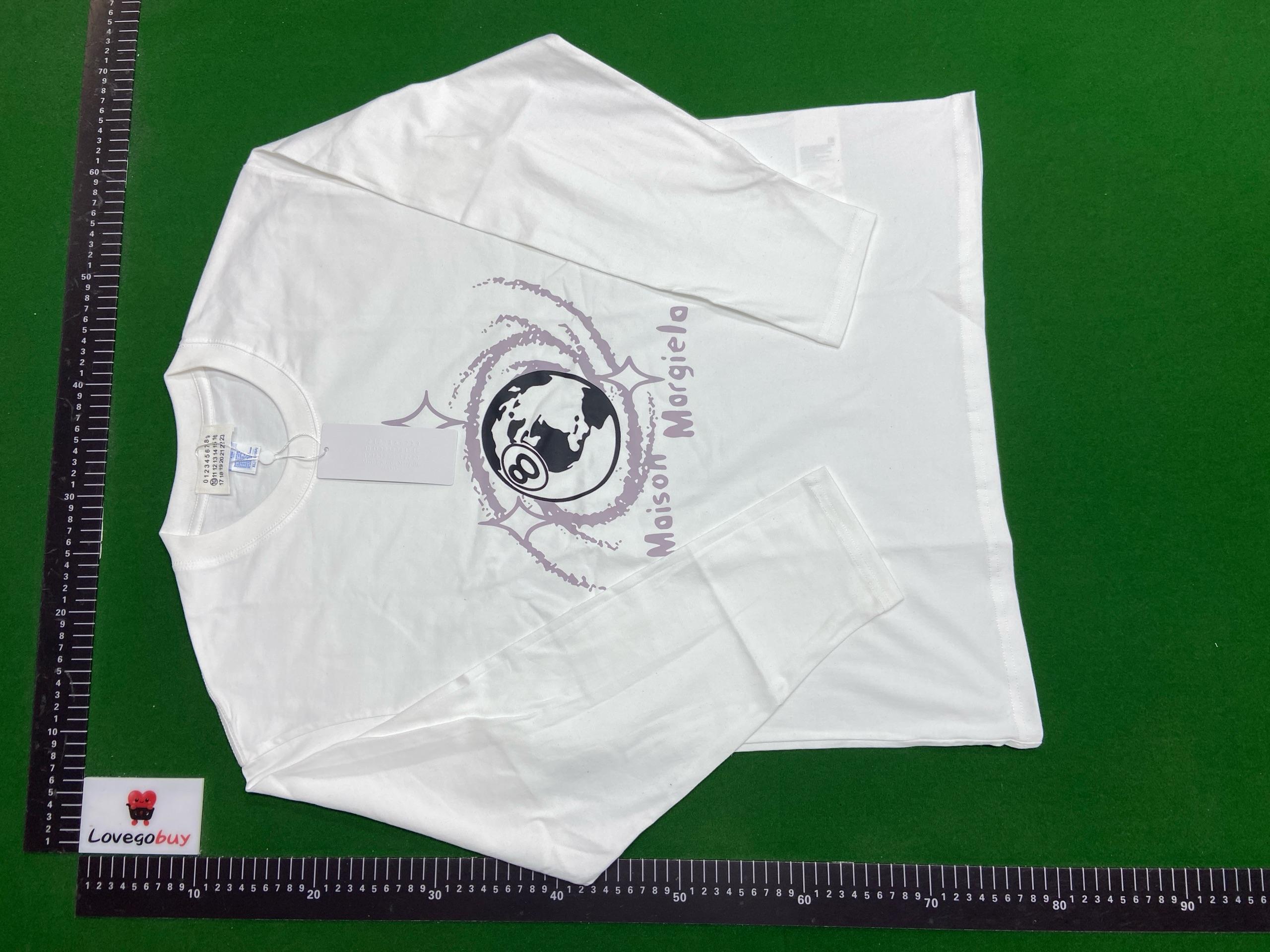 Foto QC 7 de Maison Margiela Numeric Logo Long Sleeve T-shirt White