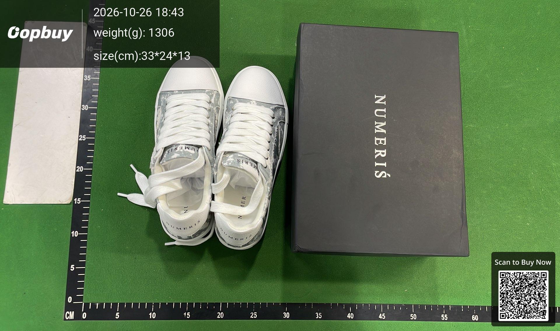 Foto QC 1 de Numeris Skateboard Shoes Low Black White
