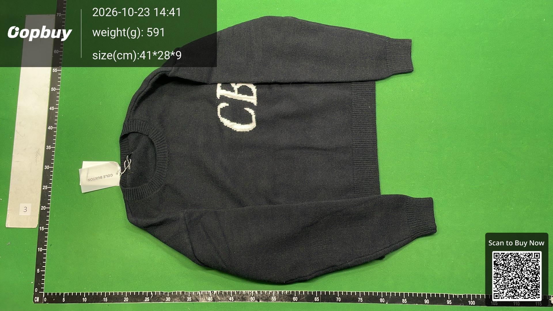 Foto QC 2 de Cole Buxton Sweater Jacquard CB Logo Grey