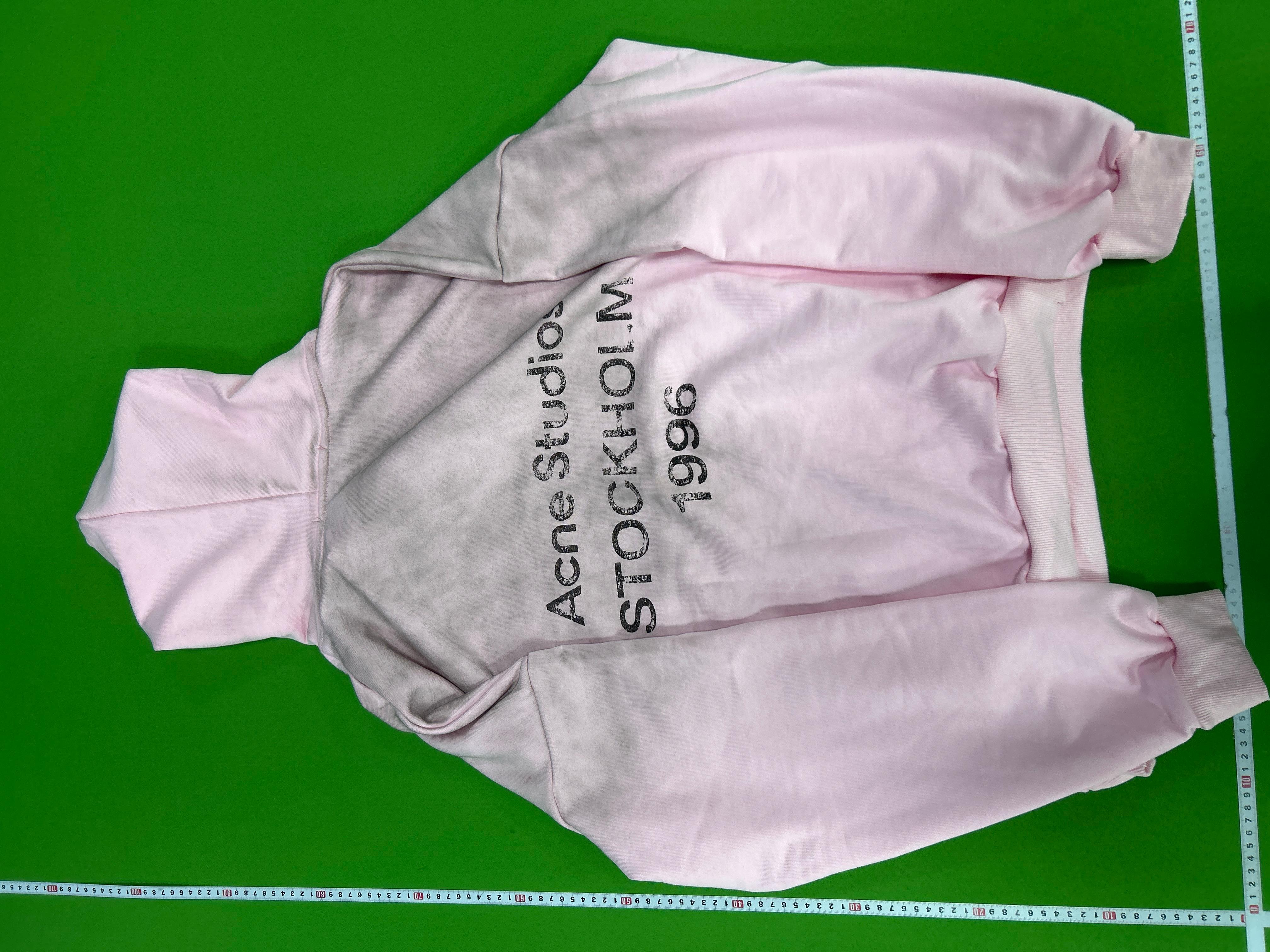 Foto QC 3 de Acne Studios Logo Distressed Hoodie Navy
