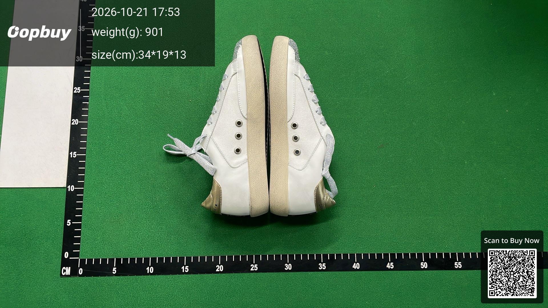 Foto QC 4 de Golden Goose Super-Star Leather Sneakers Distressed White Black