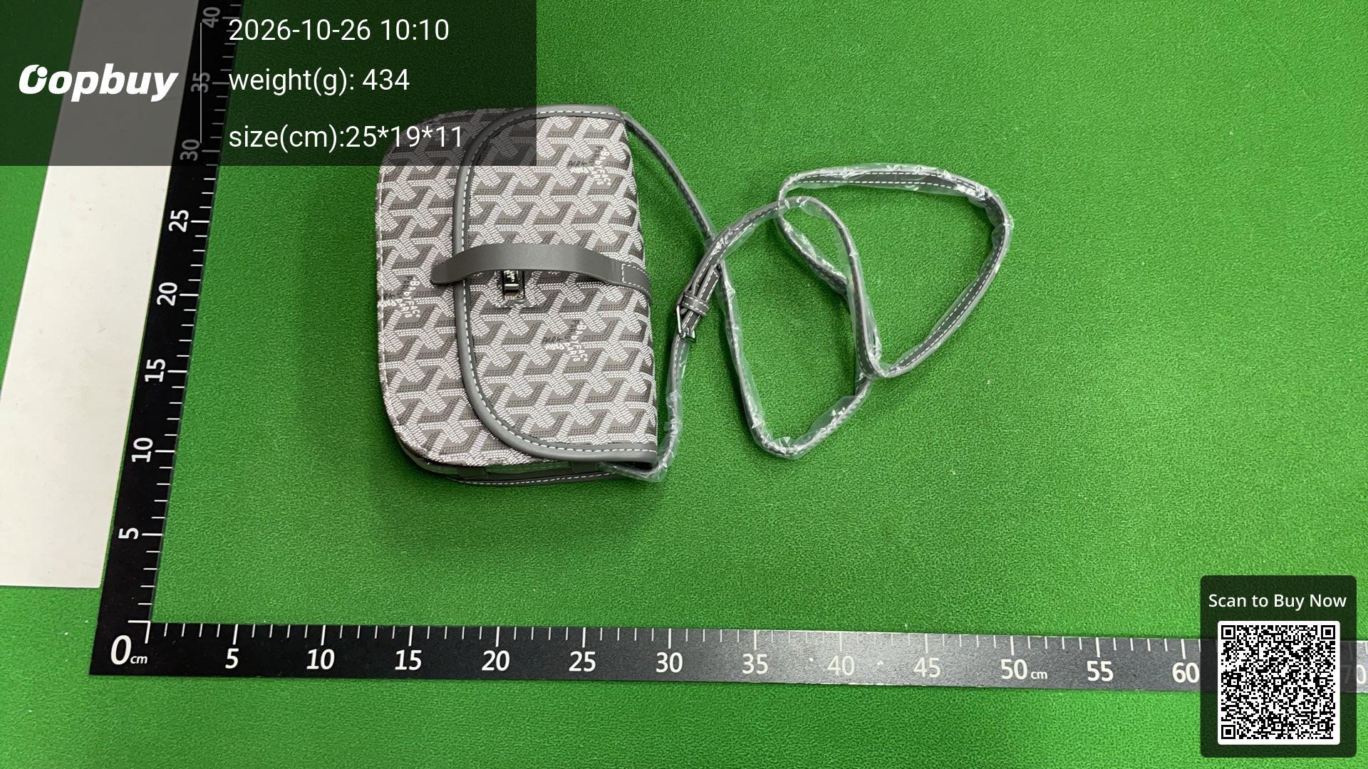 Foto QC 5 de Goyard Flap Crossbody Bag Brown Goyardine Canvas