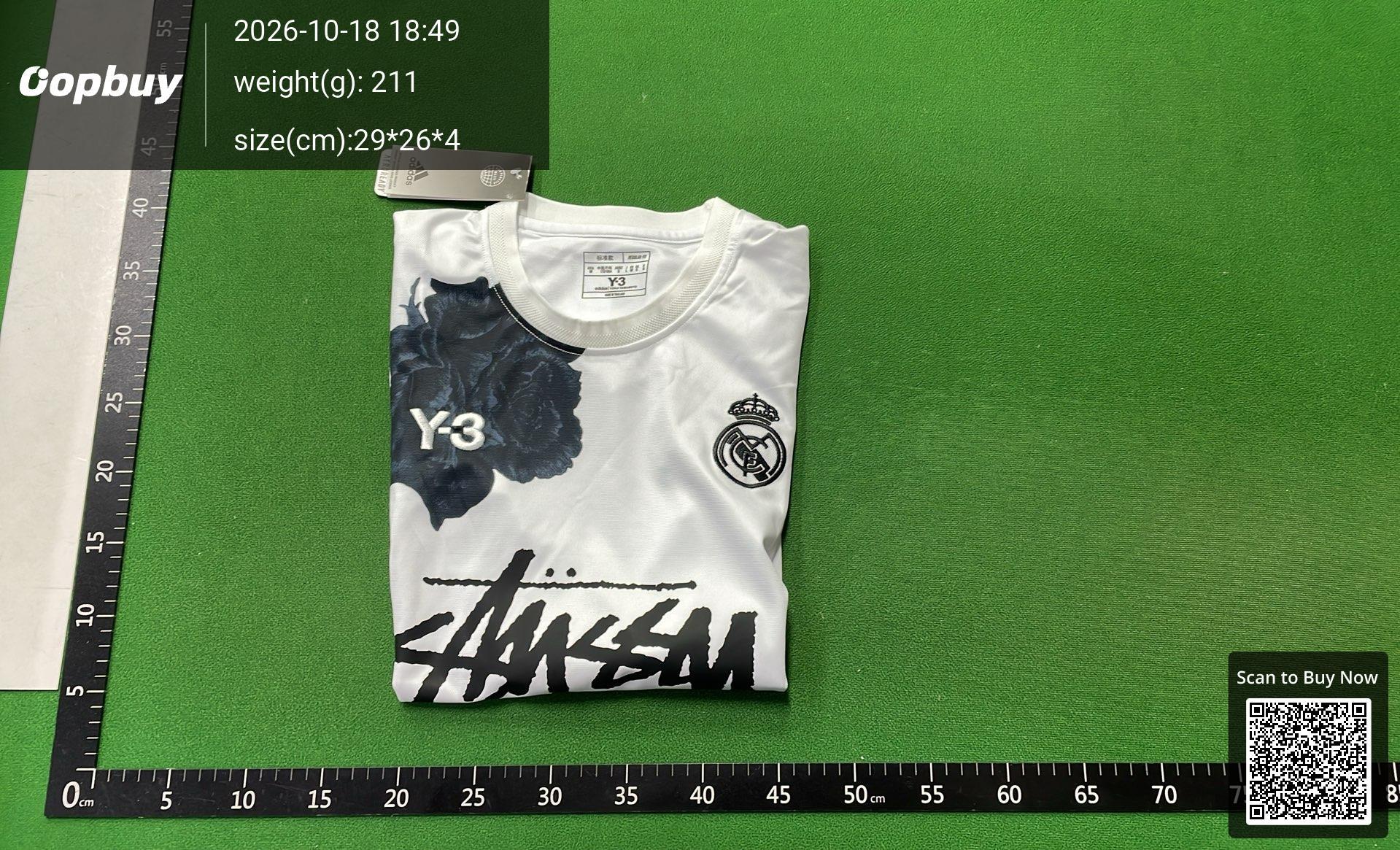 Foto QC 8 de Stussy x Nike x Brazil Home Palm Tree Print Jersey White